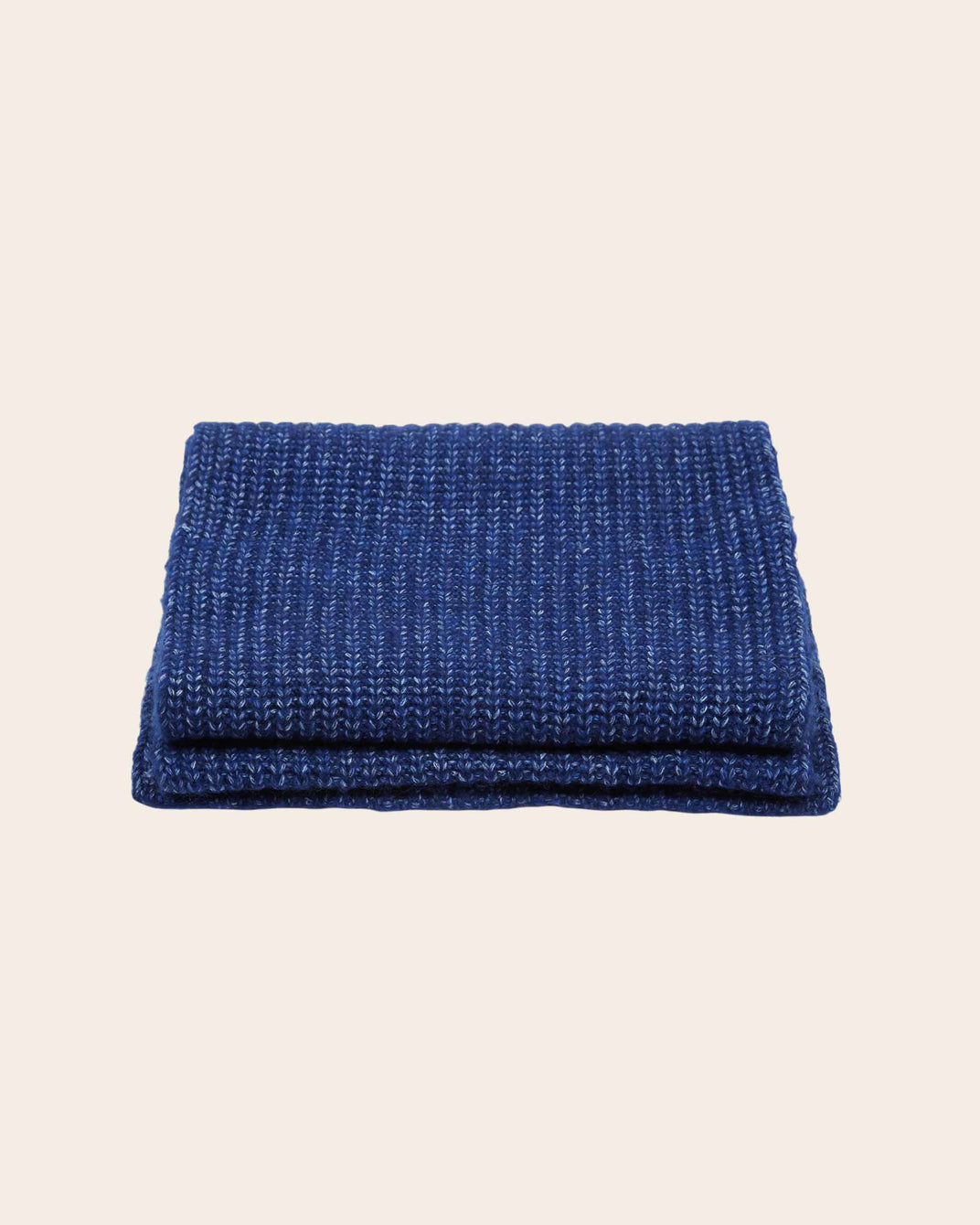 Echarpe laine mérinos bleu