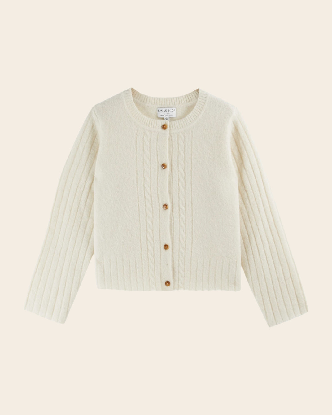 cream Irish cable sweater