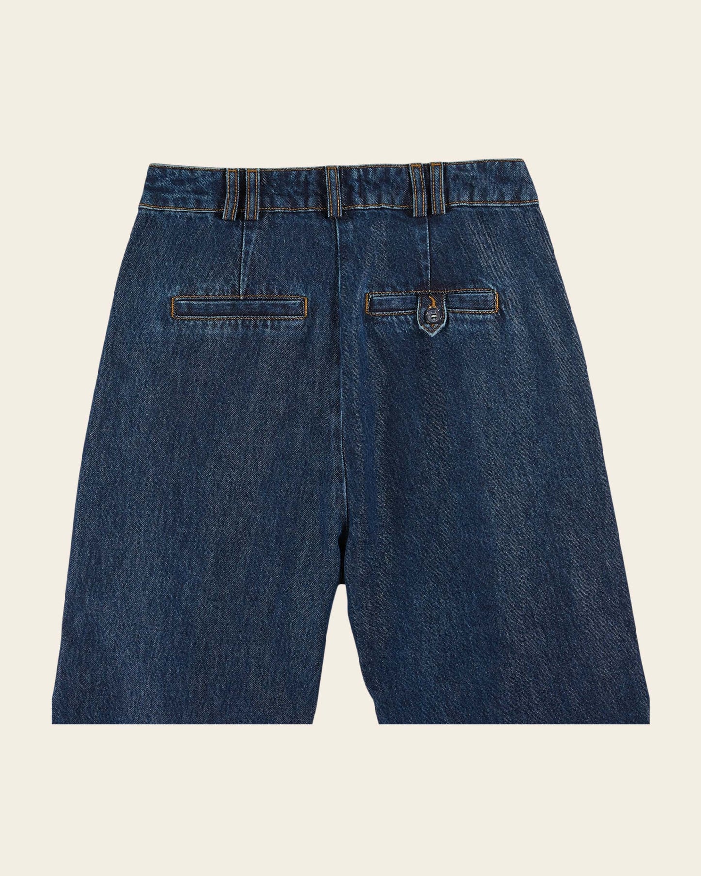 Pantalon 7/8 ème denim bleu