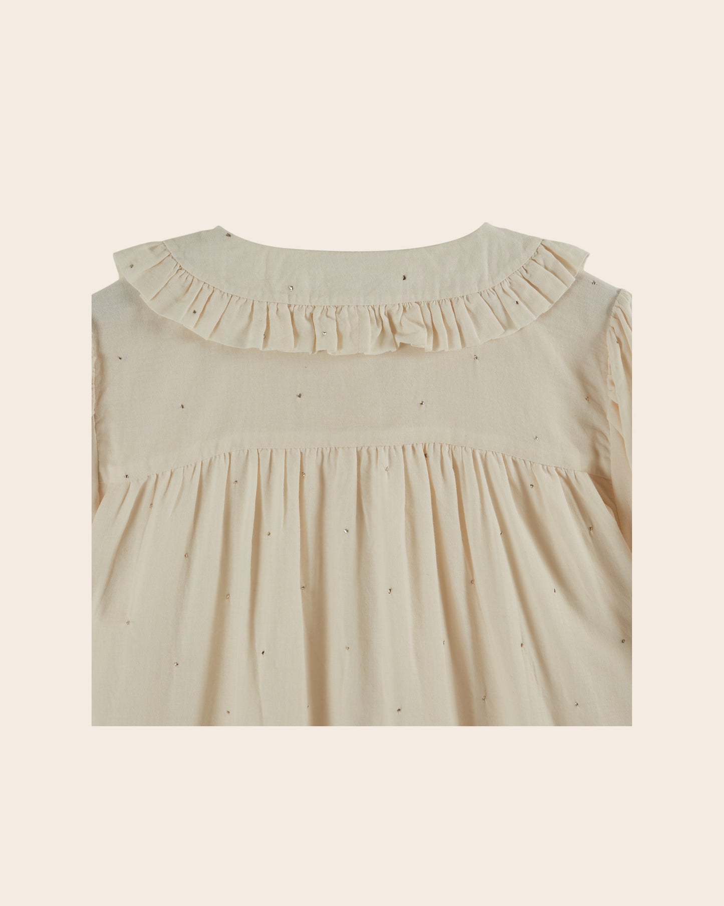 Blouse volantée mukesh crème