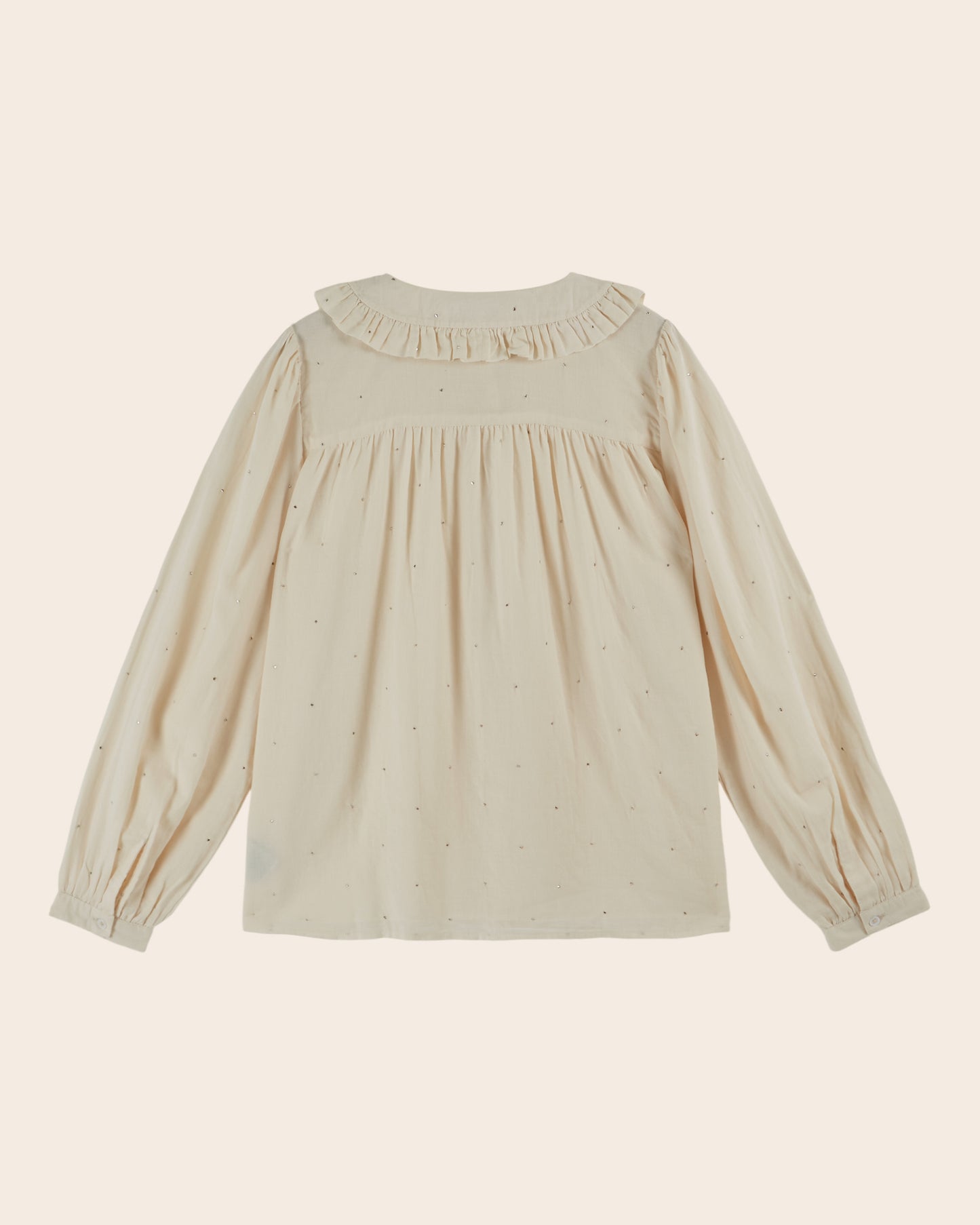 Blouse volantée mukesh crème