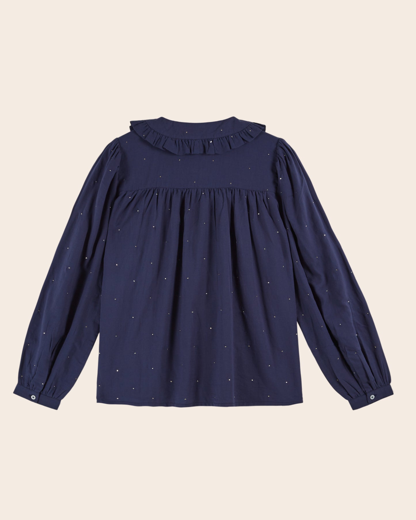 Blouse volantée mukesh navy