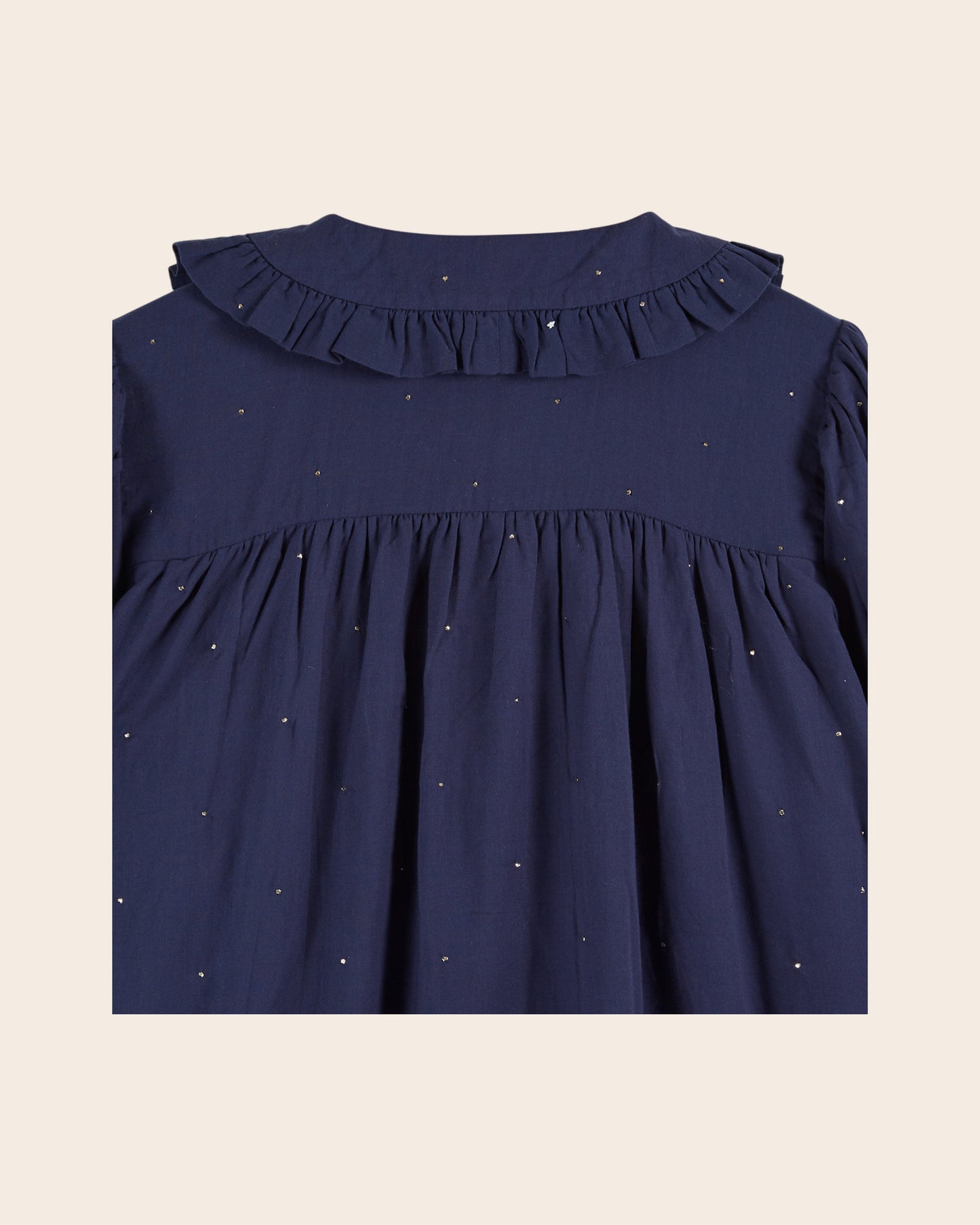 Blouse volantée mukesh navy