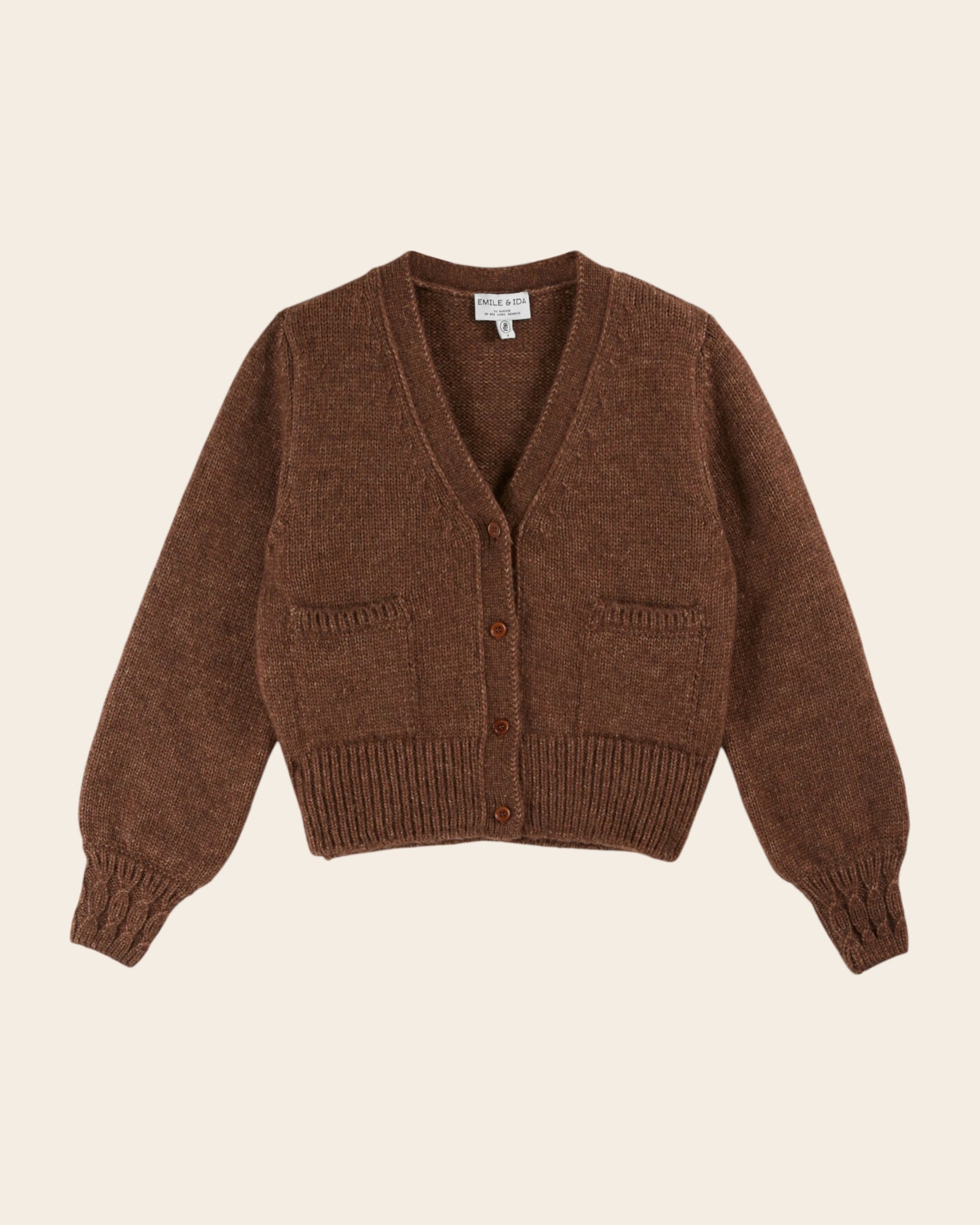 Cardigan ultra doux marron