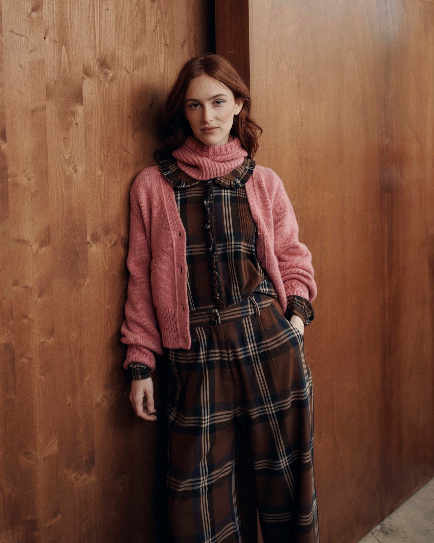 Cardigan ultra doux rose