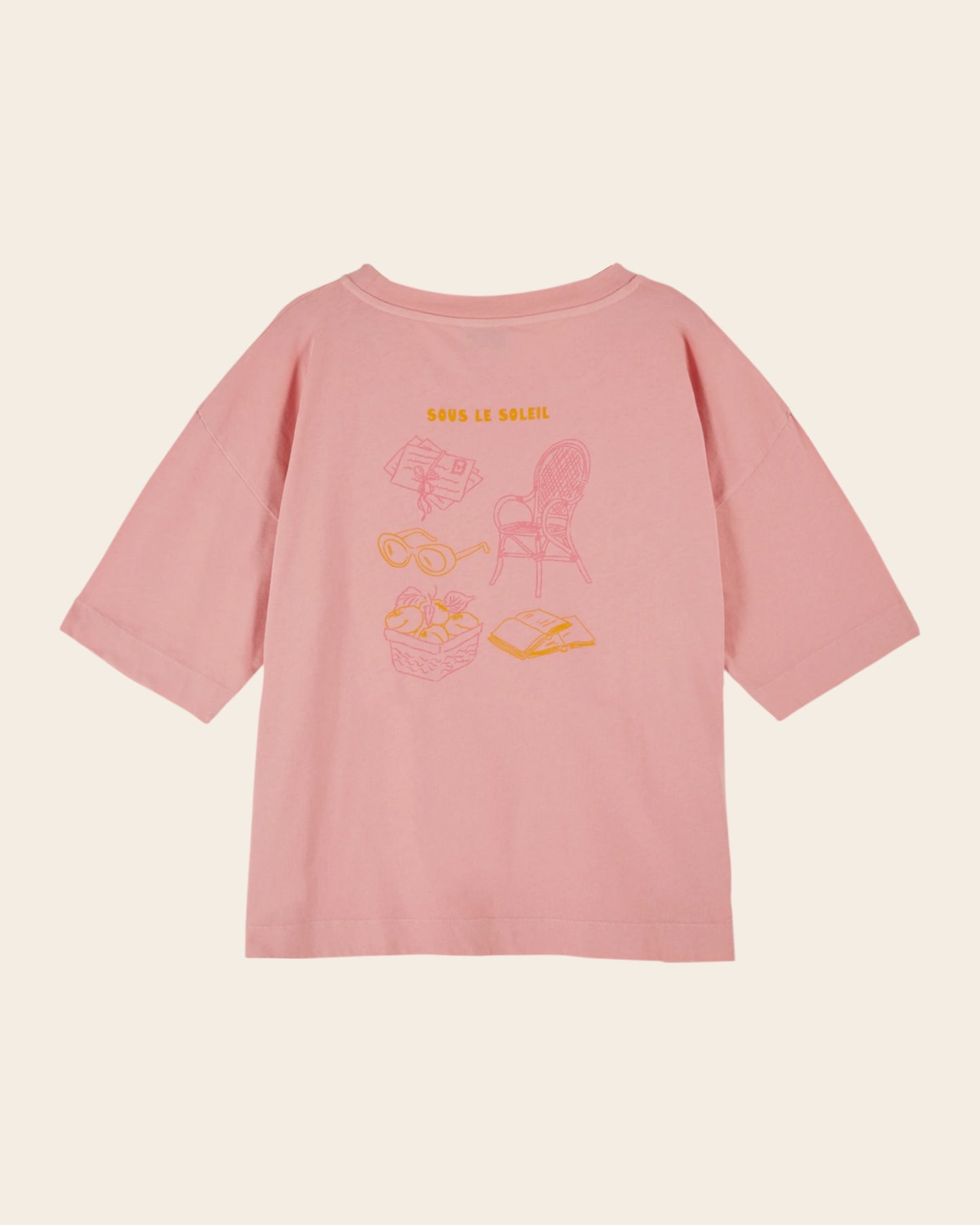 T-shirt - "Soleil Soleil Soleil" rose