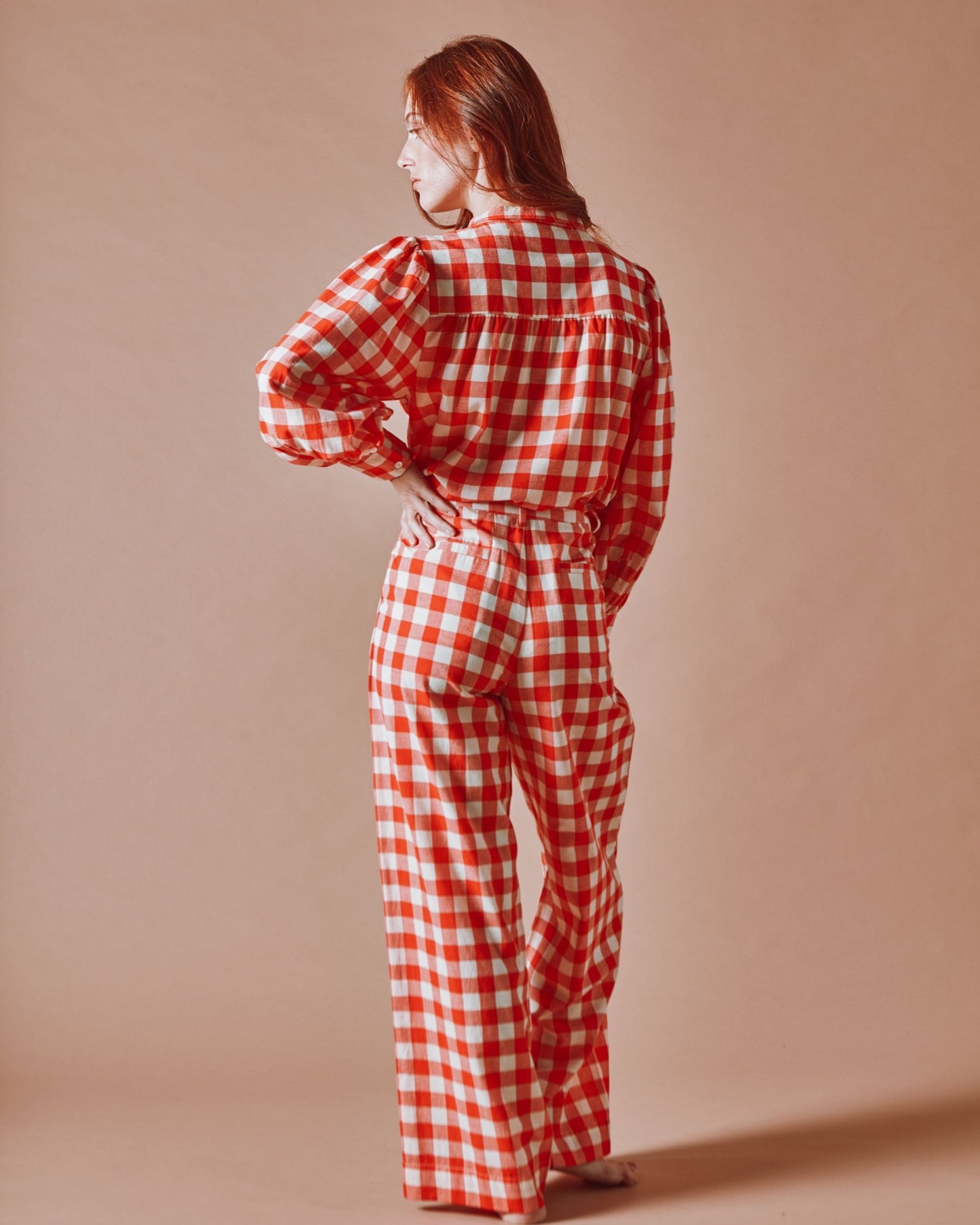 Pantalon - Vichy rouge