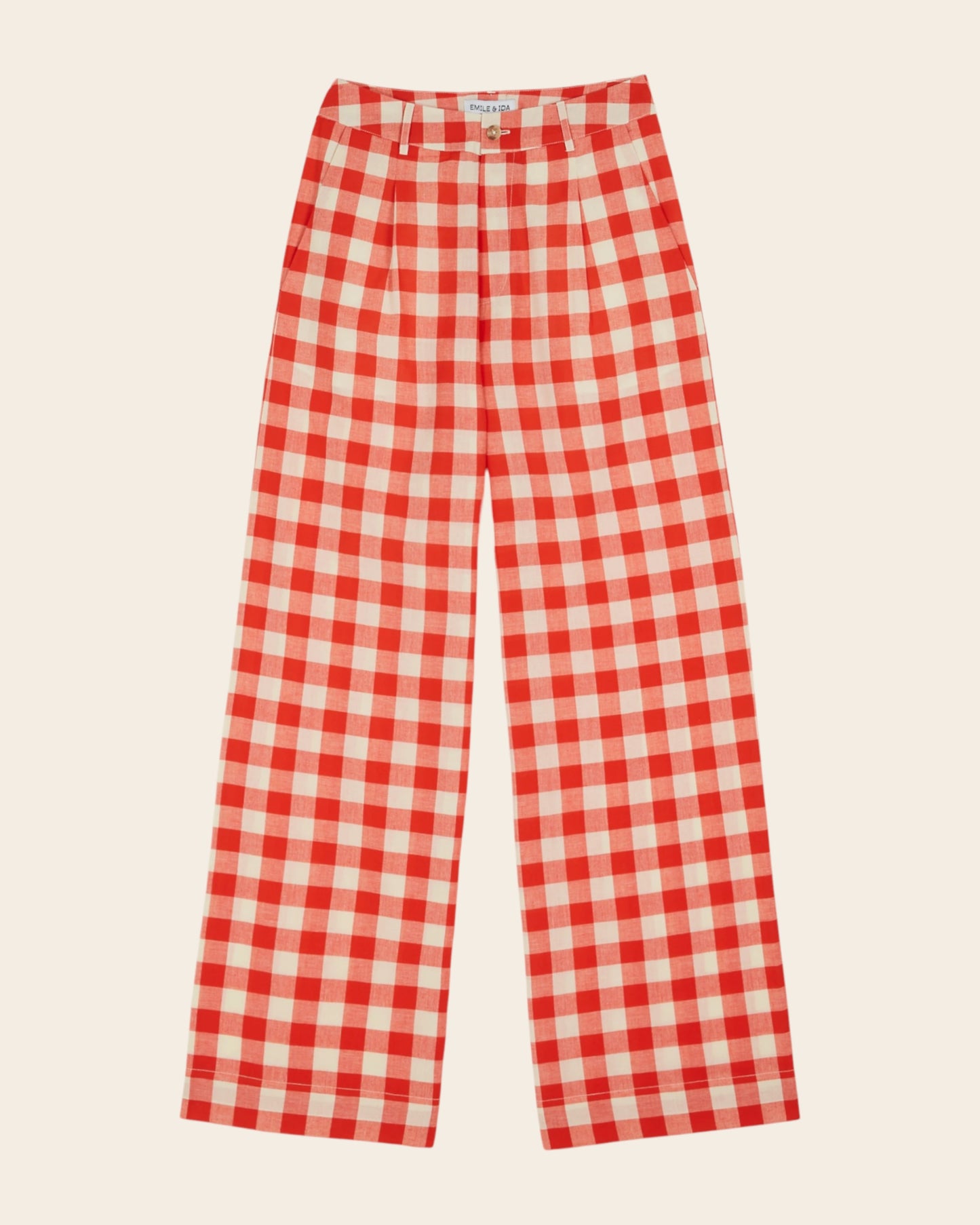 Pantalon - Vichy rouge