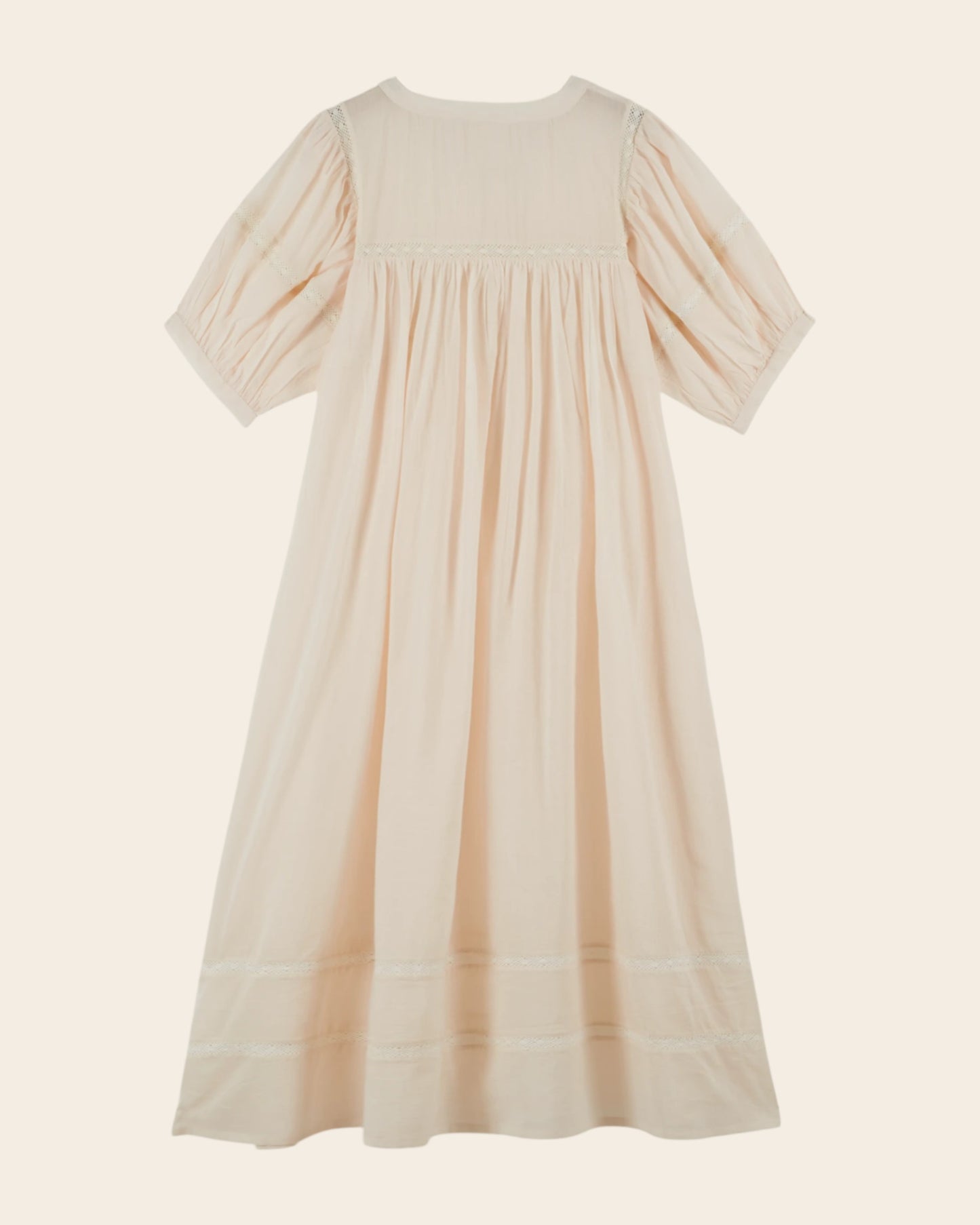 Robe longue - Dentelle crème