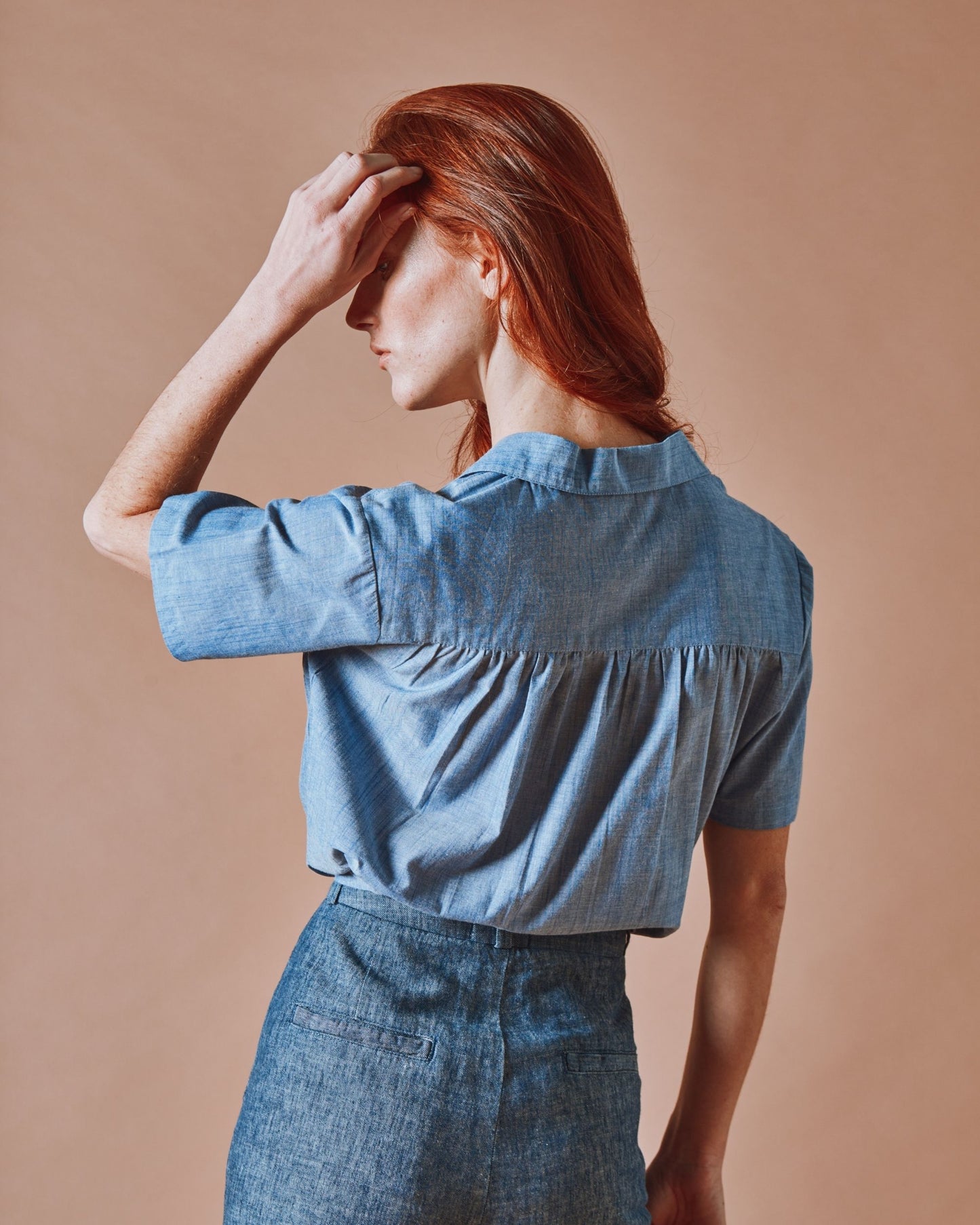 Chemisette - Chambray bleu