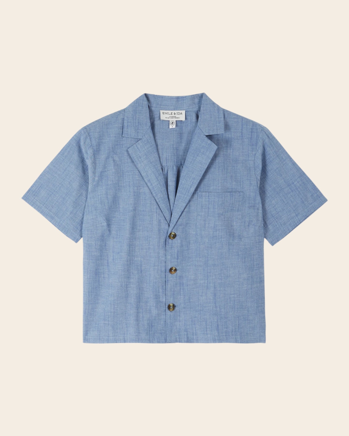 Chemisette - Chambray bleu