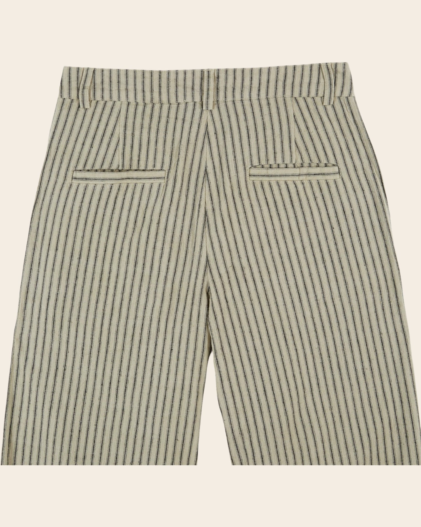 Pantalon - Rayé écru et noir