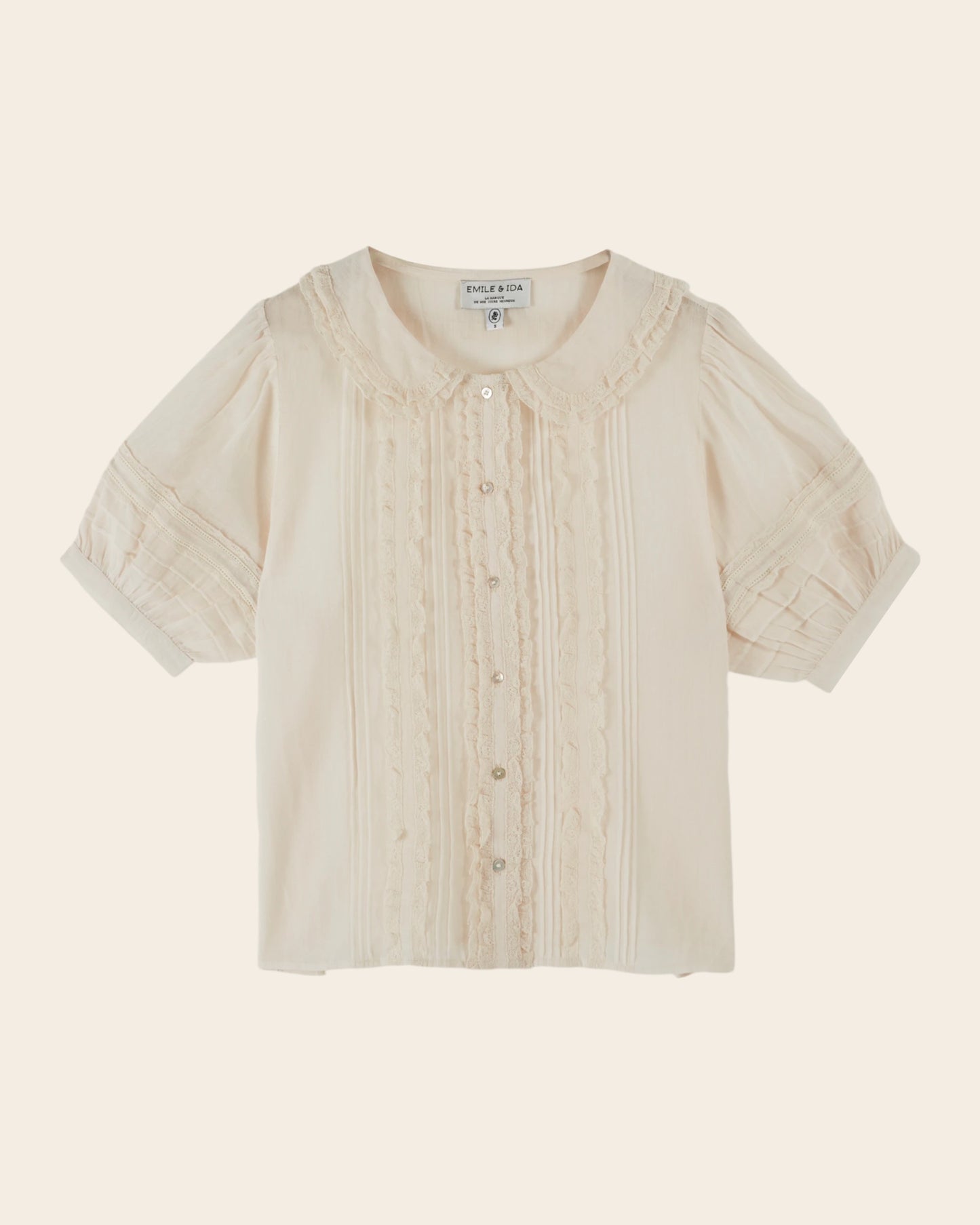 Blouse - Vintage dentelle crème