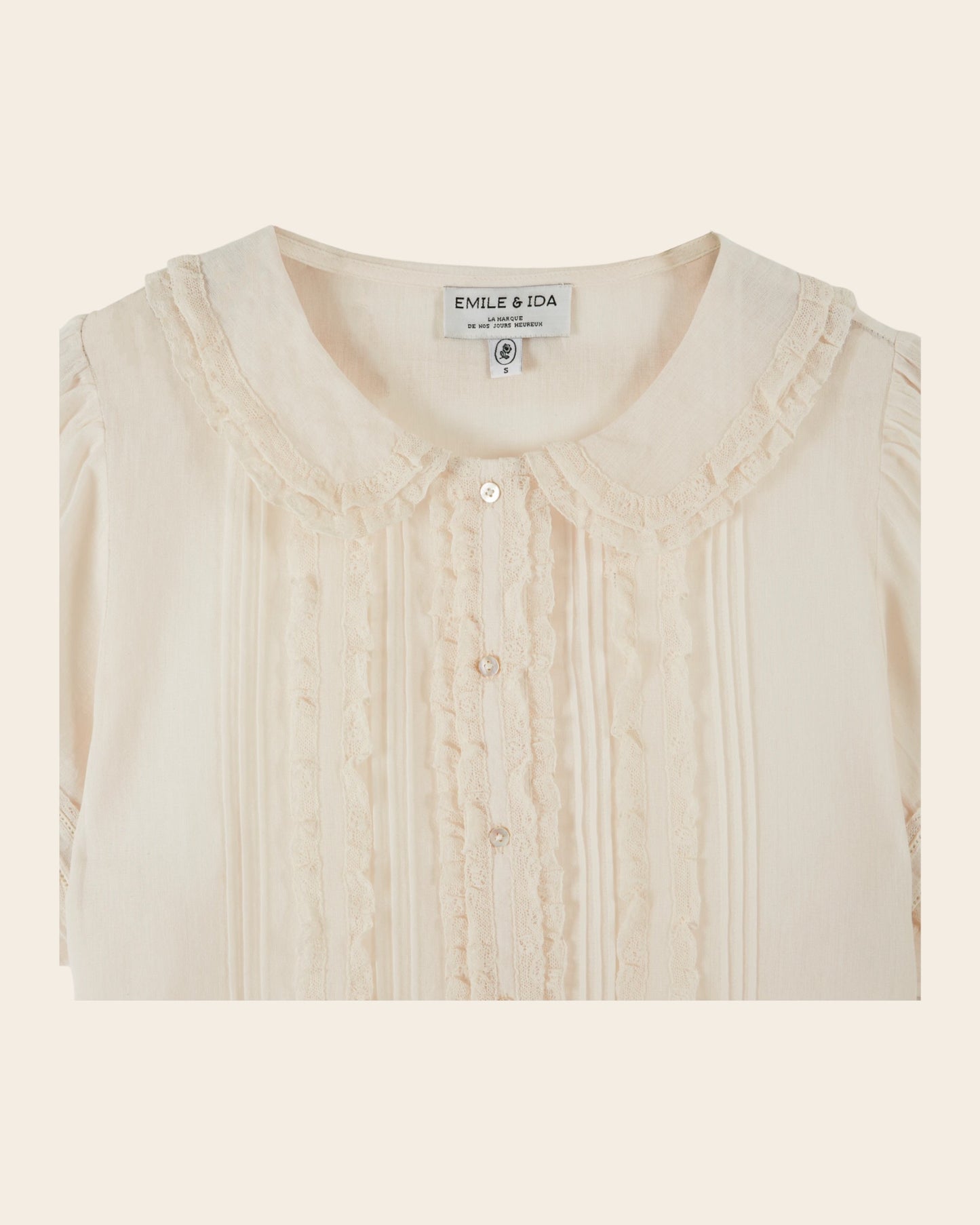Blouse - Vintage dentelle crème
