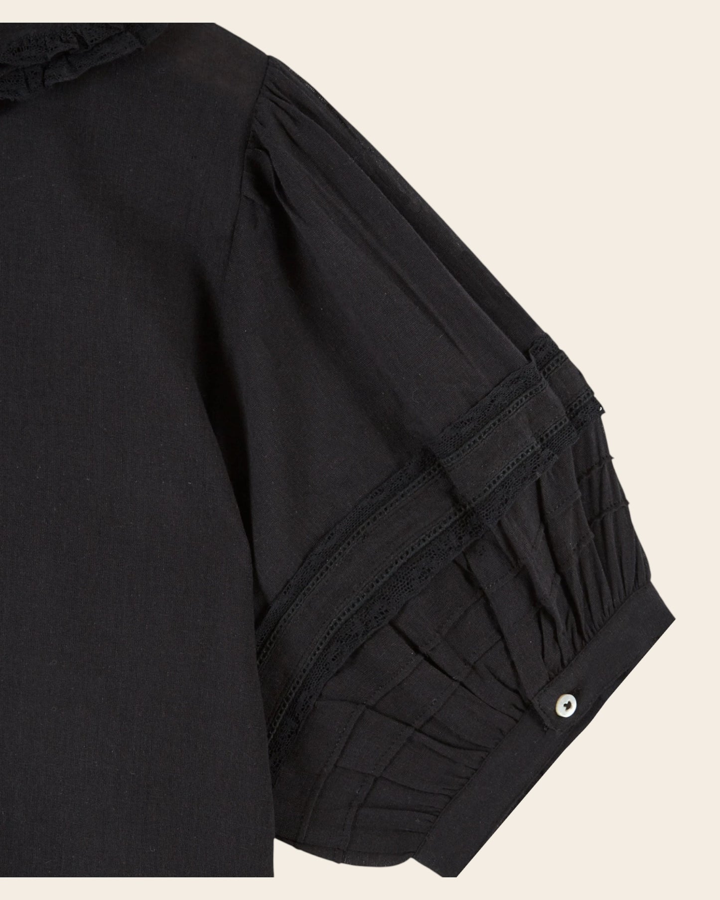 Blouse - Vintage dentelle noir