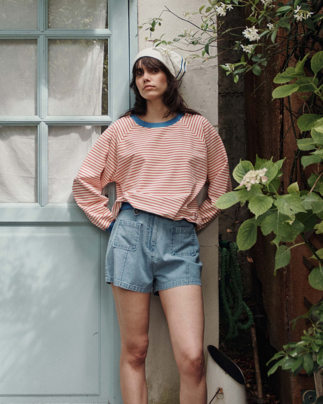 Sweat - Rayures rouge