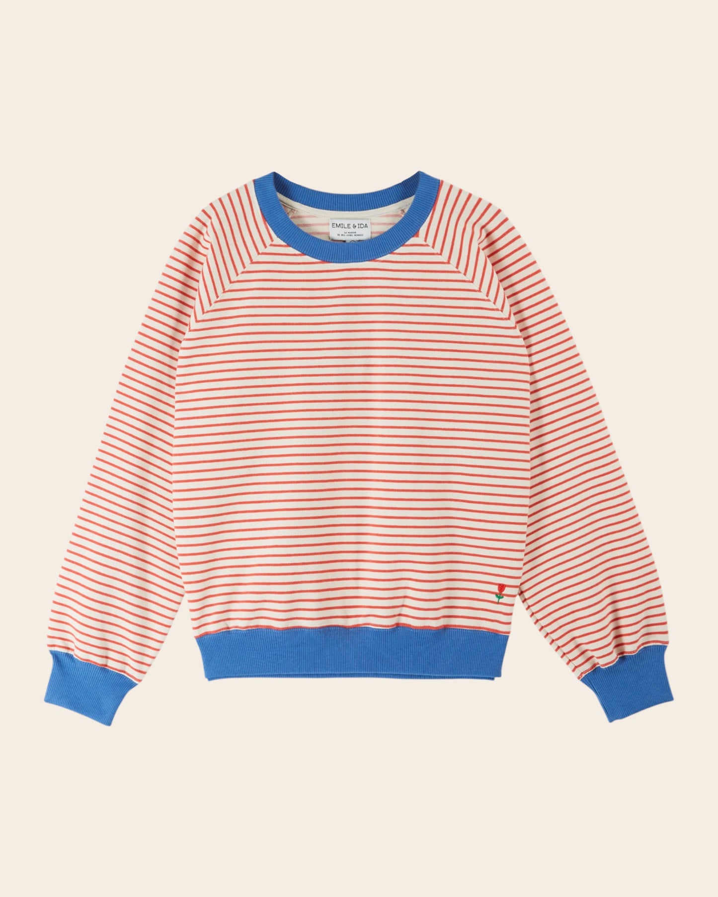 Sweat - Rayures rouge