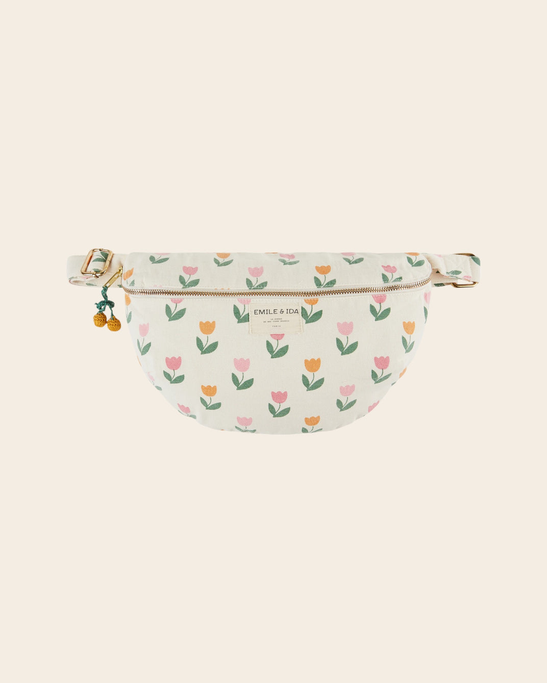 Sac banane - Tulipes écru