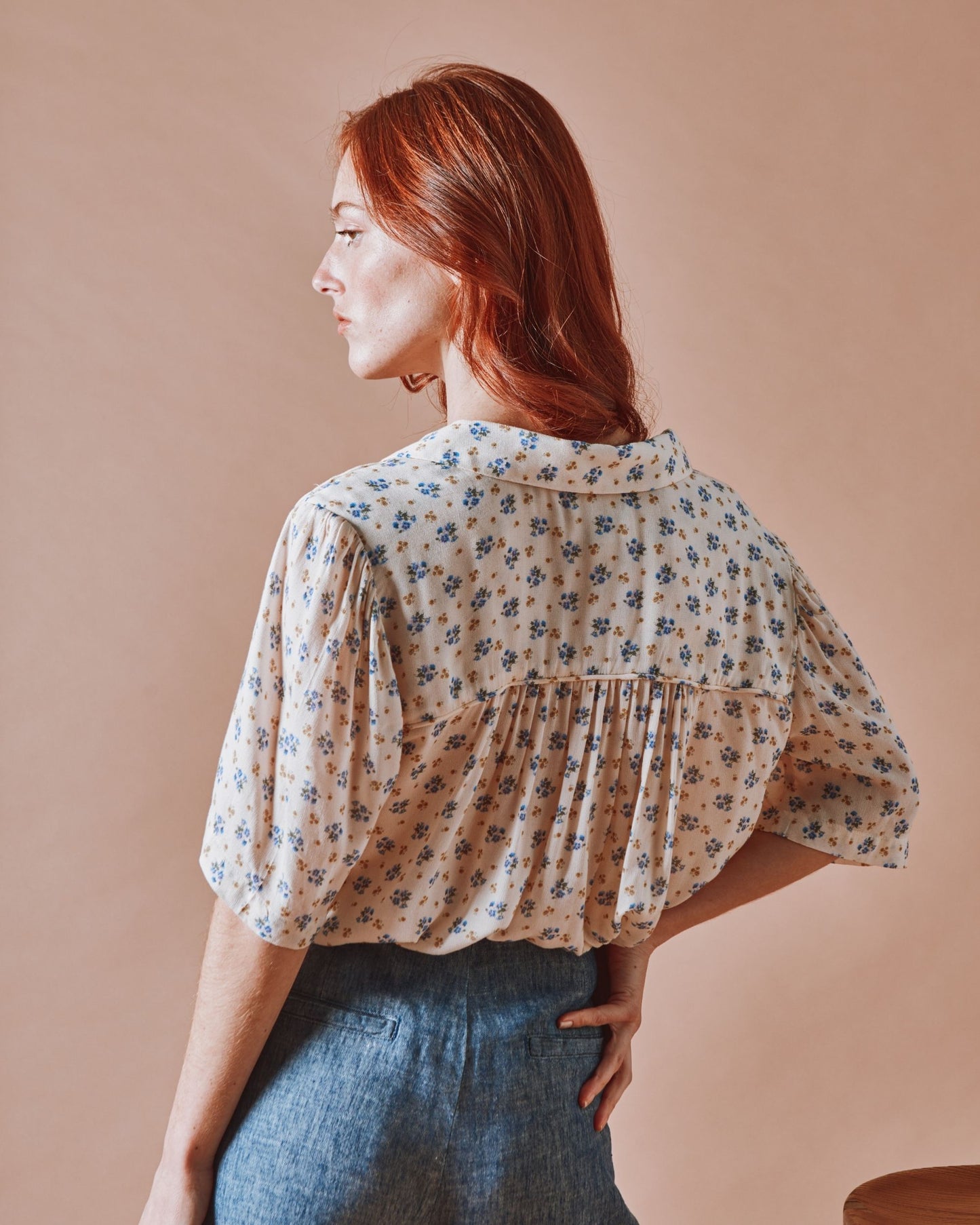 Chemisette - Fleuri bleuet