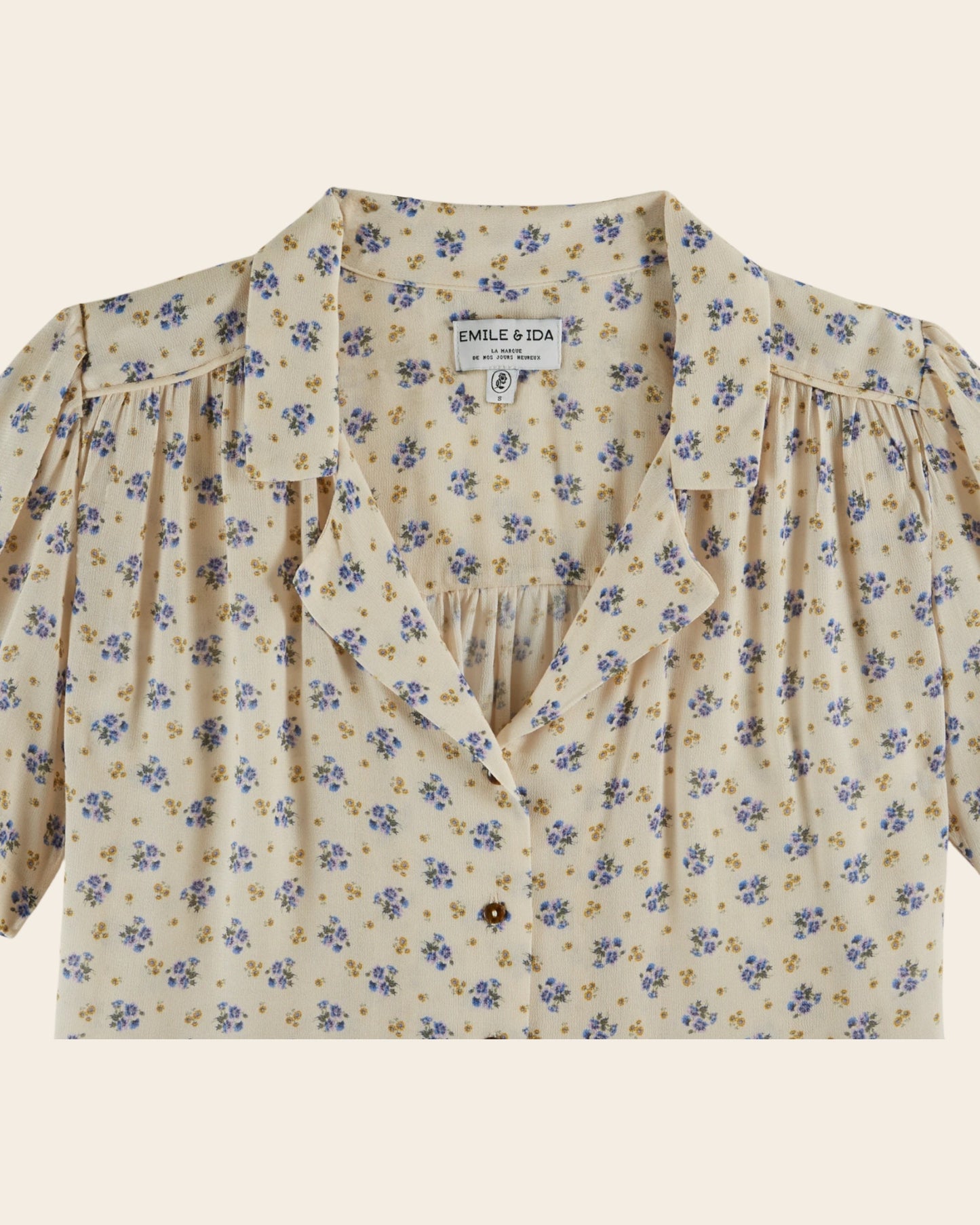 Chemisette - Fleuri bleuet
