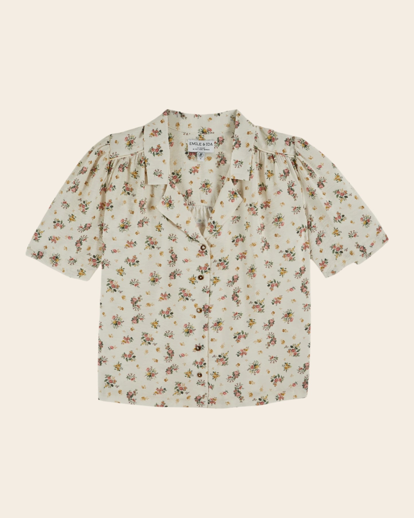 Chemisette - Fleuri écru