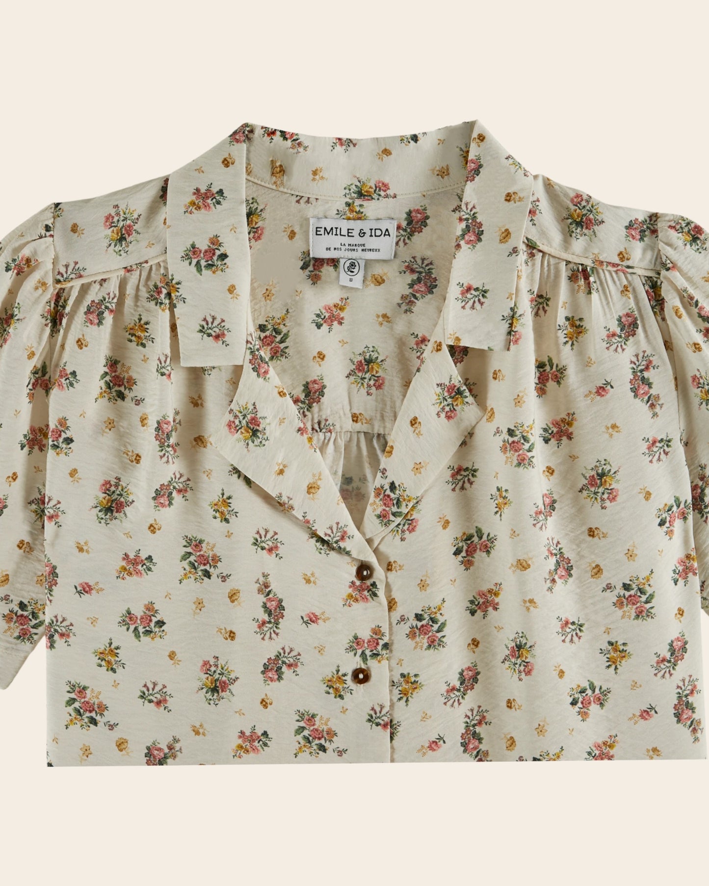 Chemisette - Fleuri écru