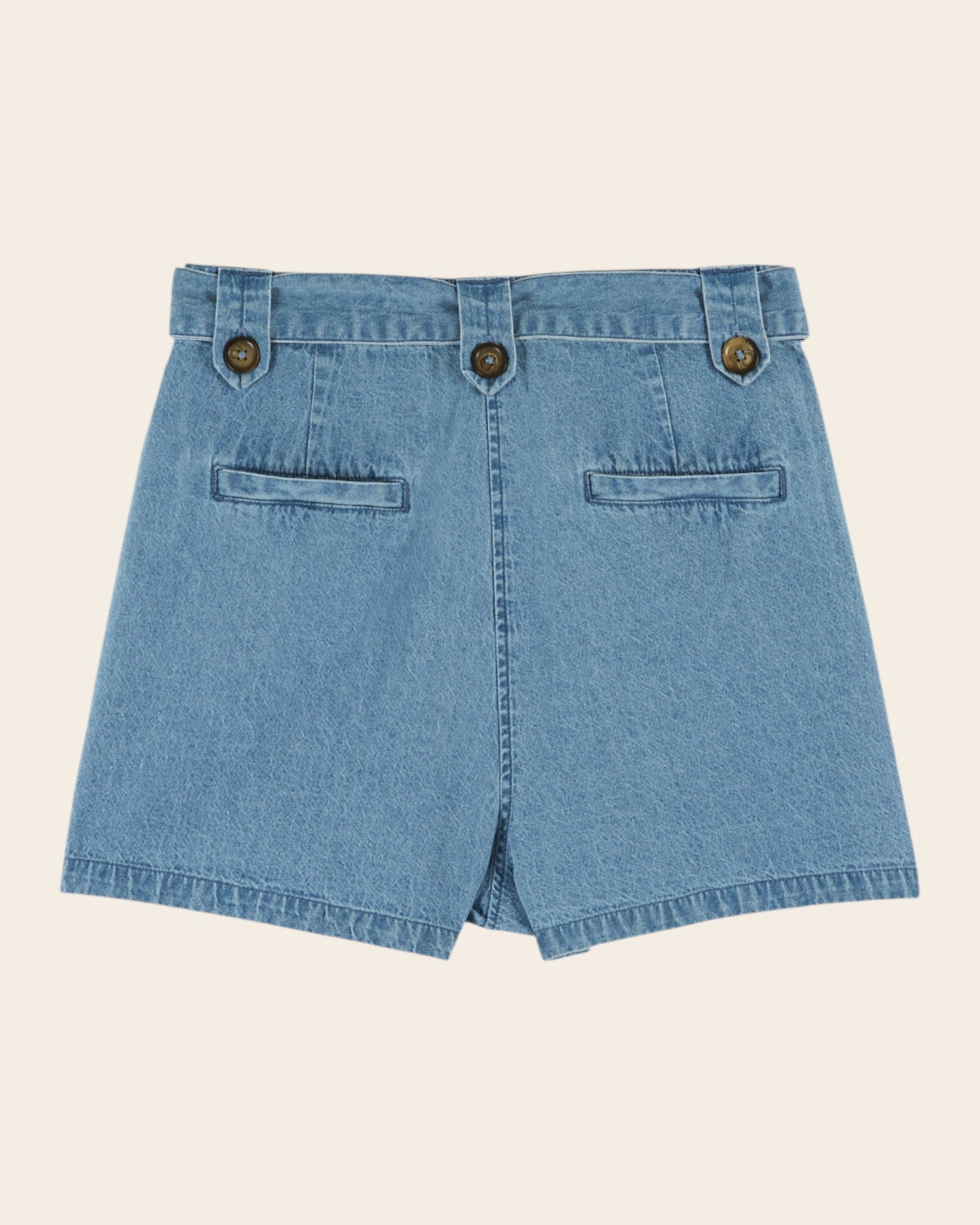 Short - Boucle denim bleu light