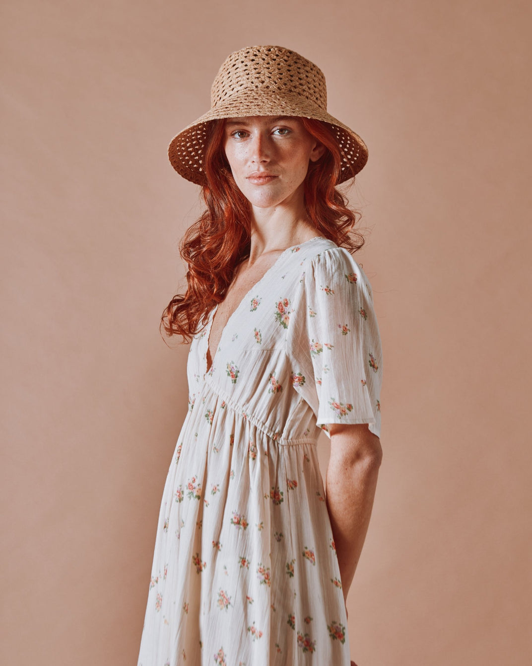 Robe longue - Fleuri althea