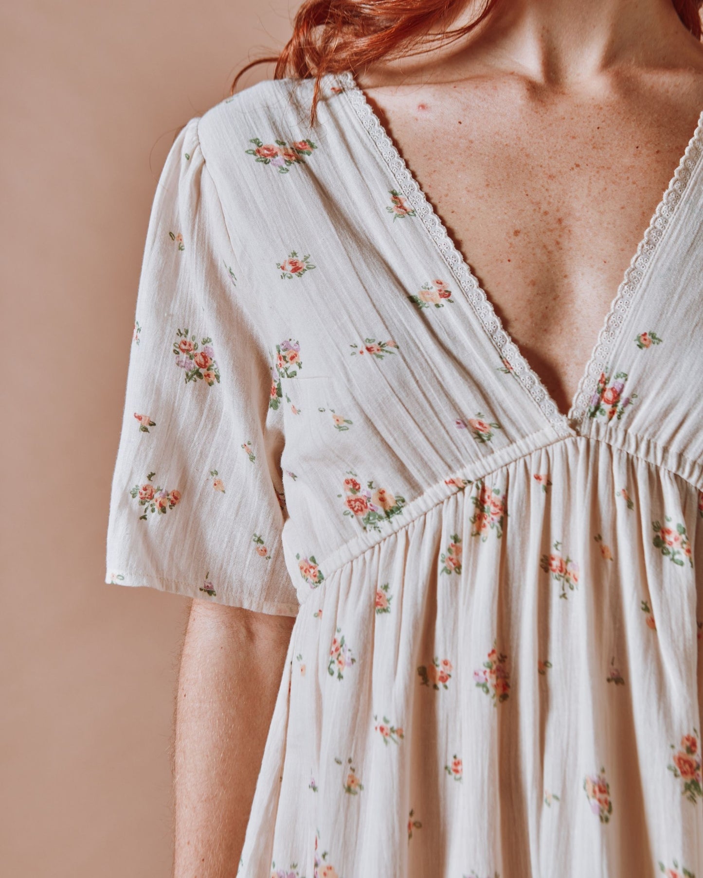 Robe longue - Fleuri althea