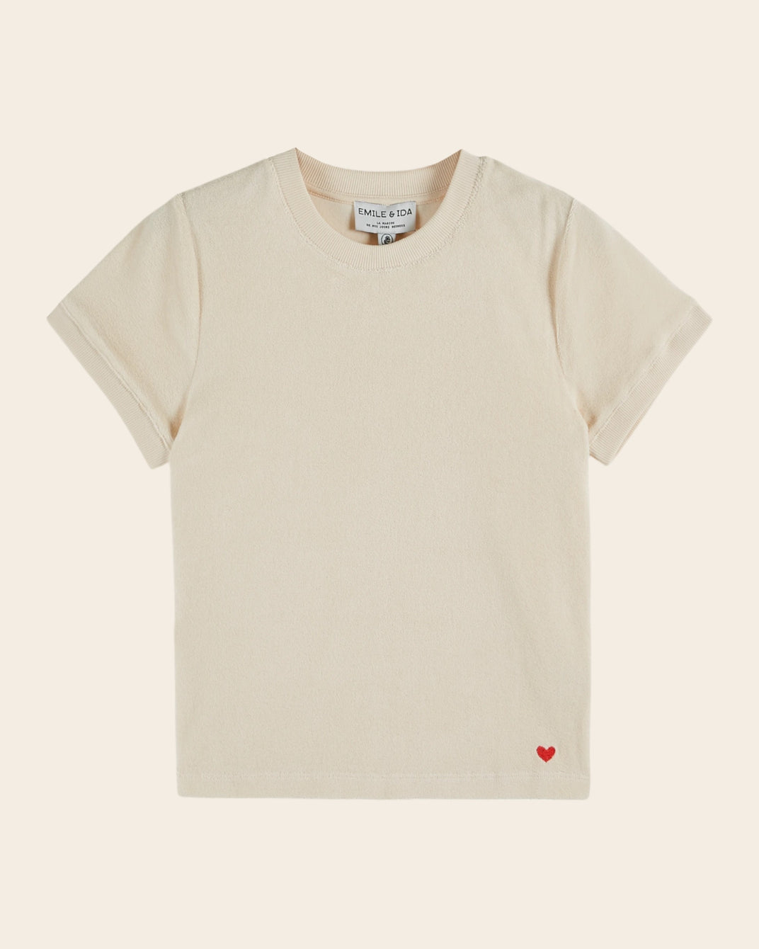 T-shirt - Éponge crème