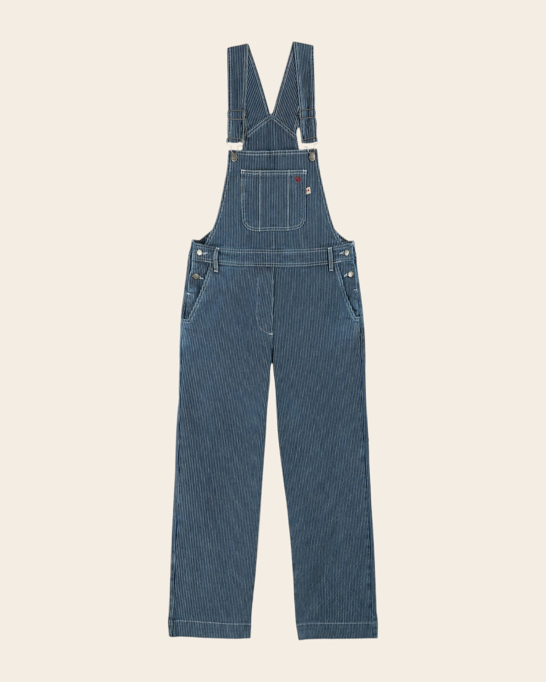 Salopette - Rayé bleu et blanc