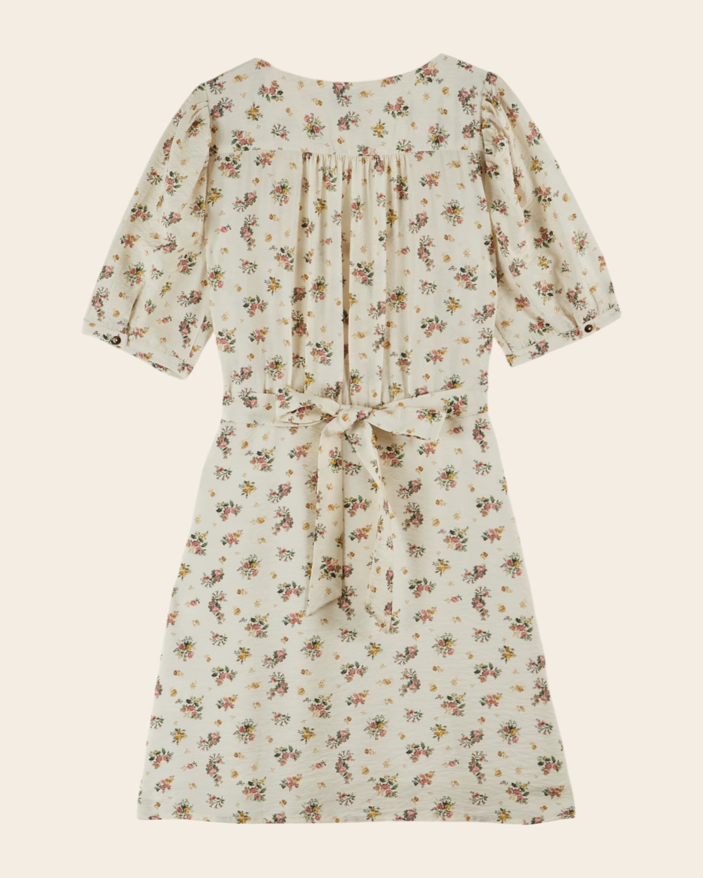 Robe - Fleuri écru