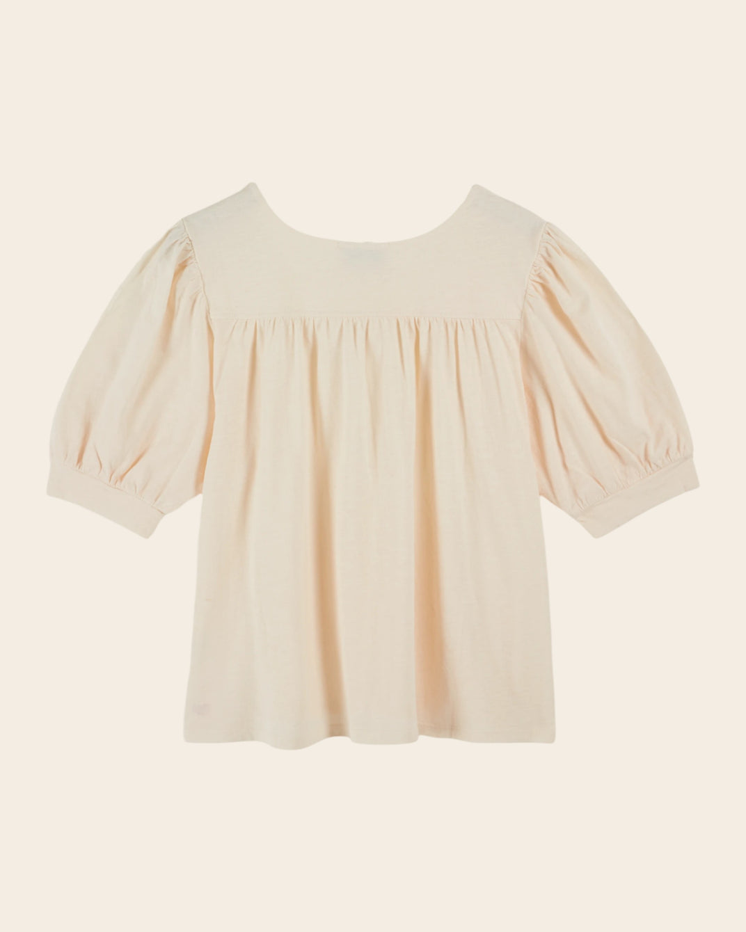 T-shirt - Manches ballon crème