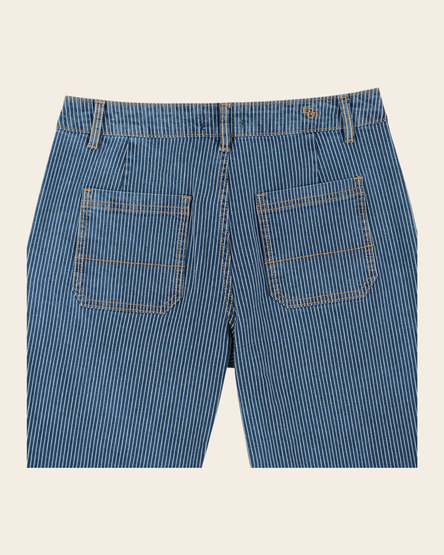 Pantalon - Rayé bleu et blanc