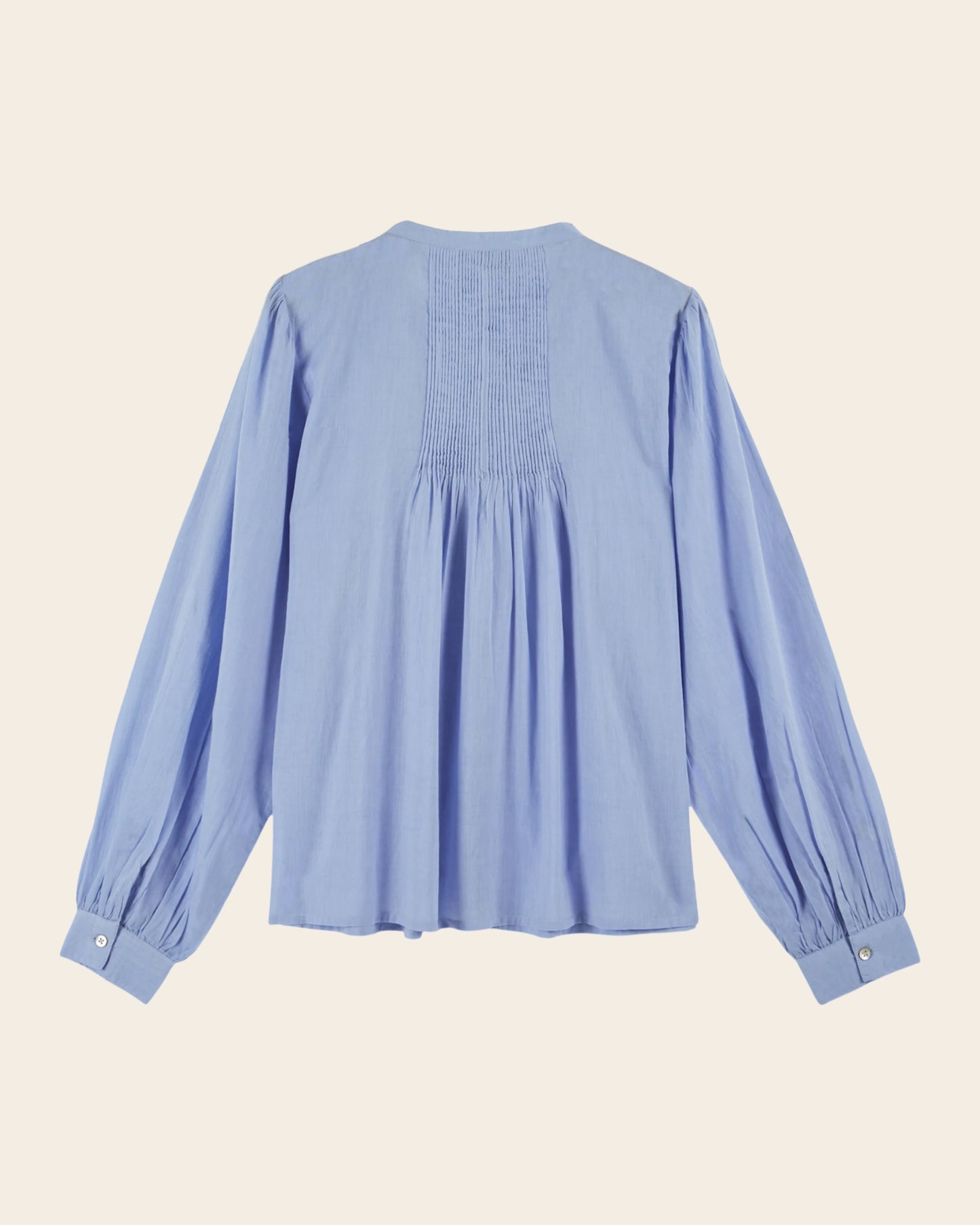 Blouse - Plissé bleu