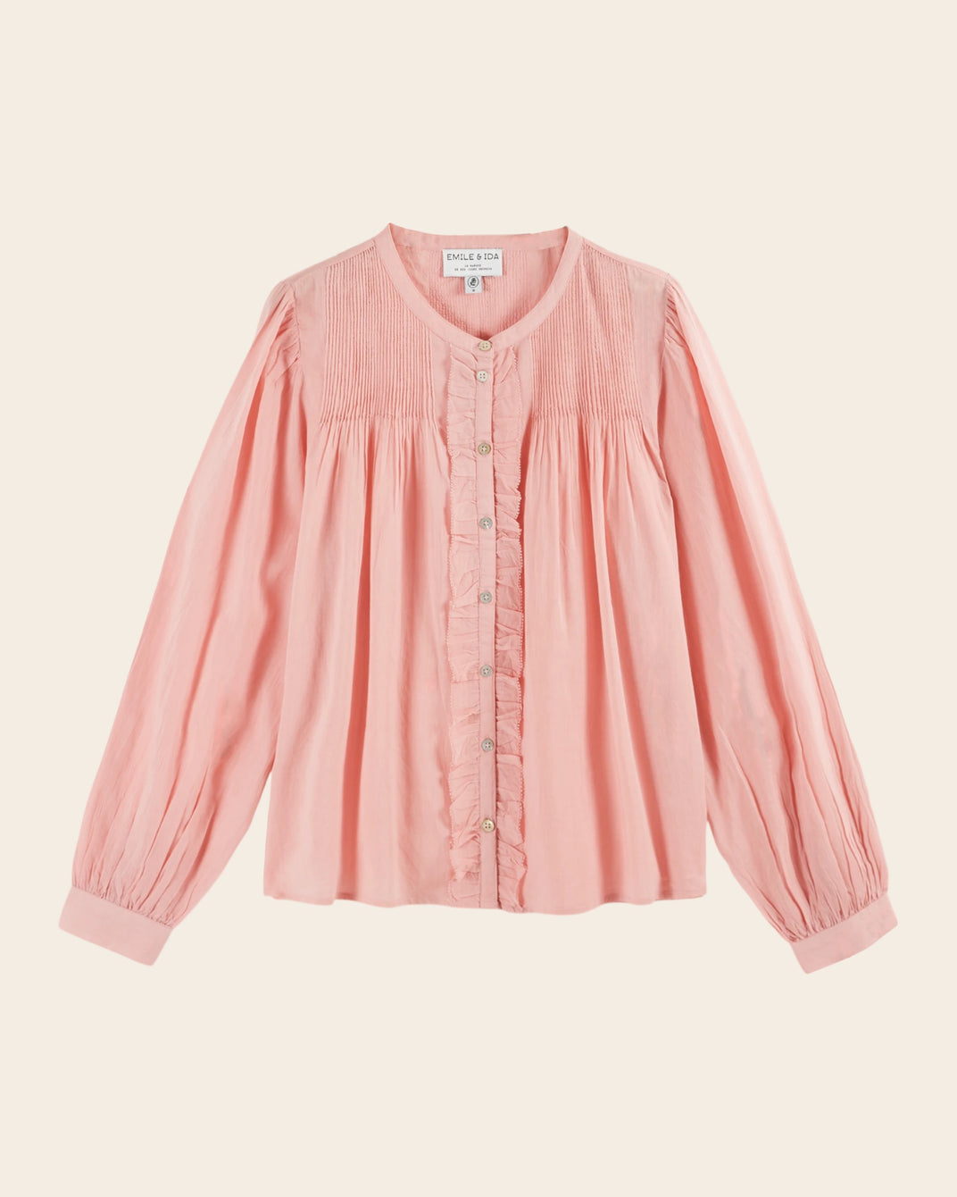 Blouse - Plissée rose
