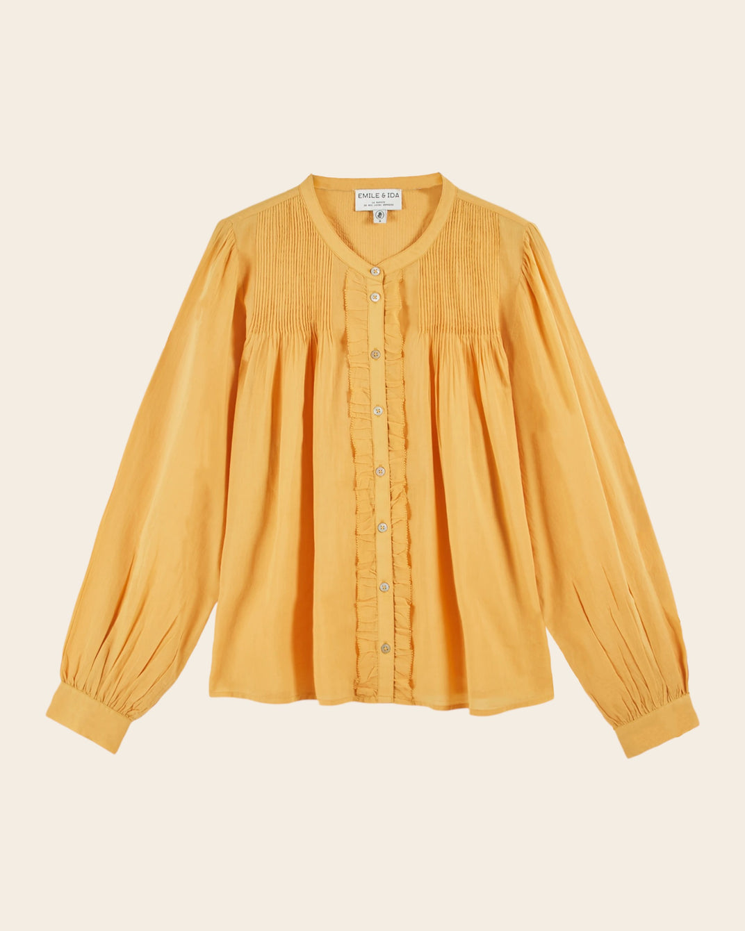 Blouse - Plissé jaune