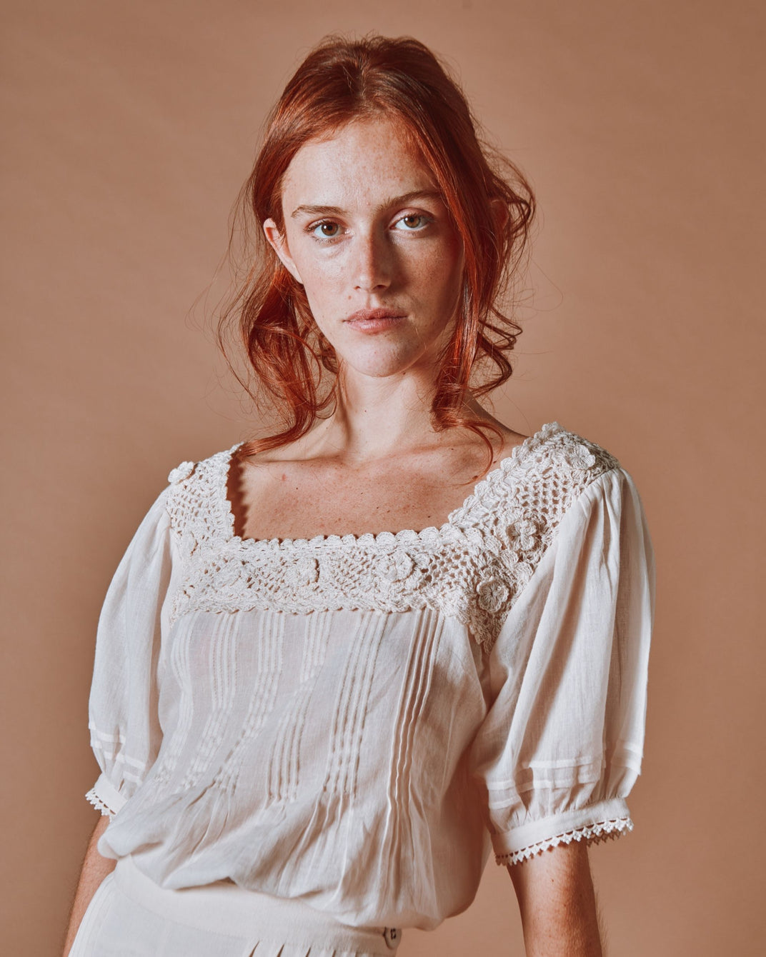 Blouse - Crochet crème