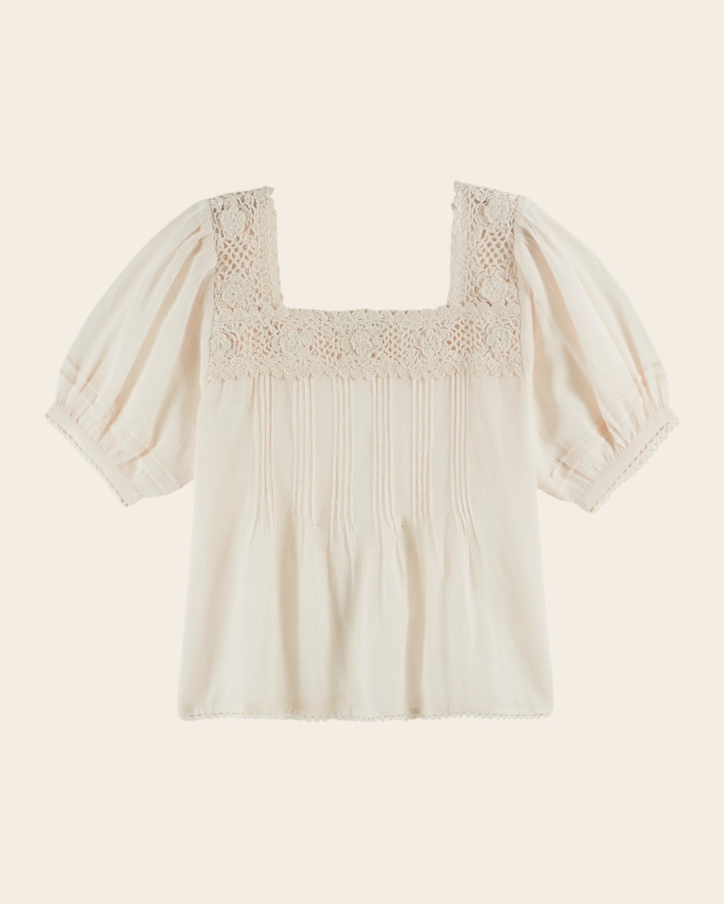 Blouse - Crochet crème