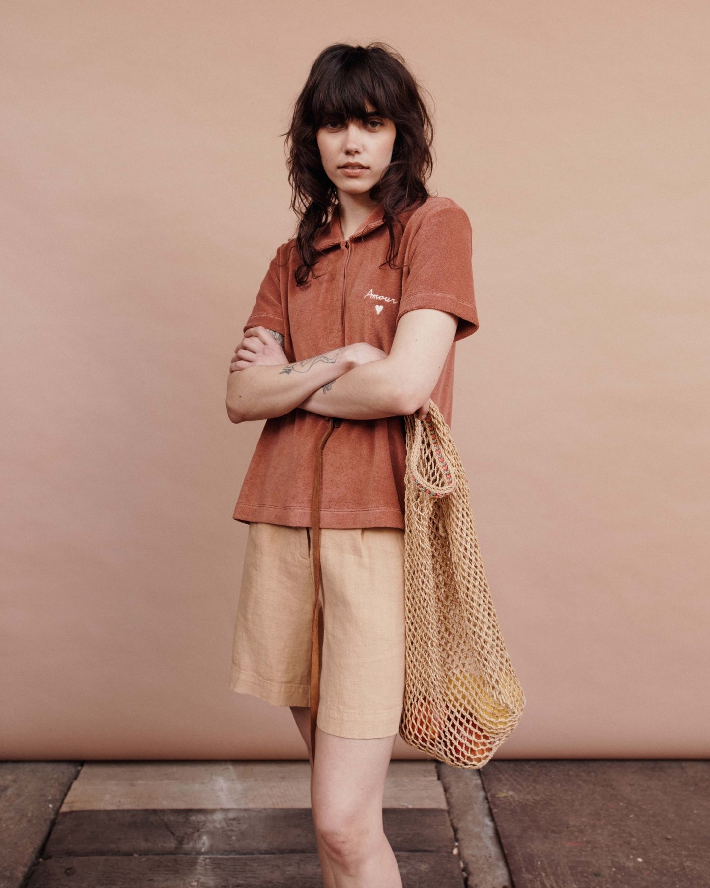 Polo - Éponge Amour sienne