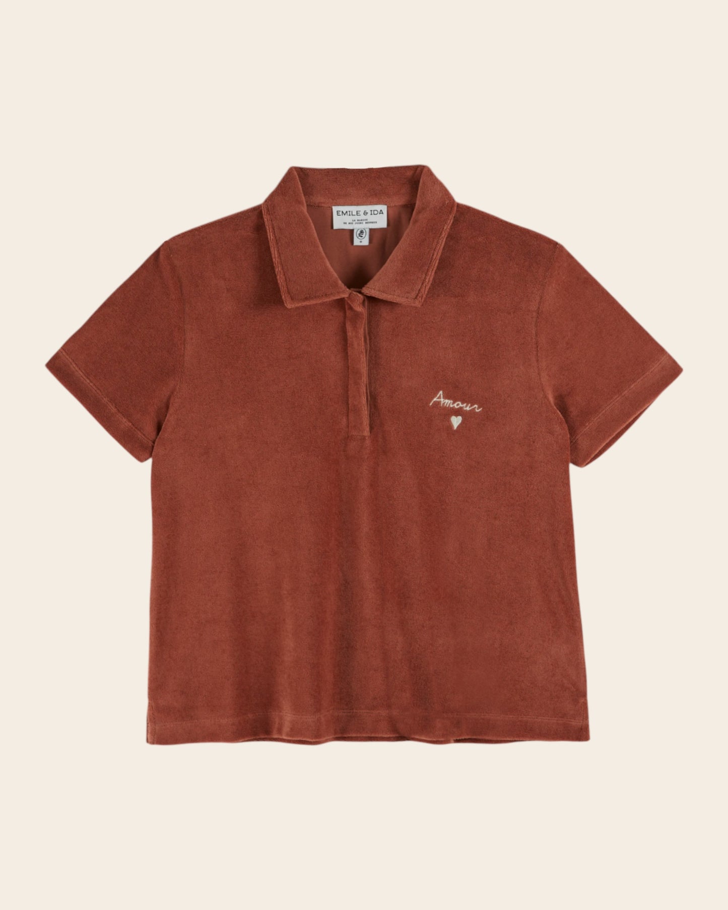 Polo - Éponge Amour sienne