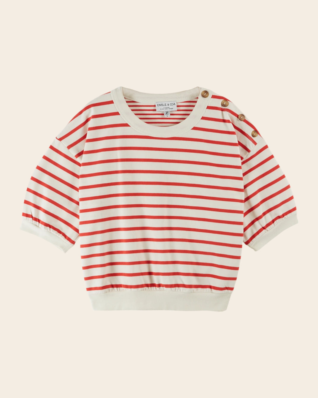 Sweat - Marinière rouge