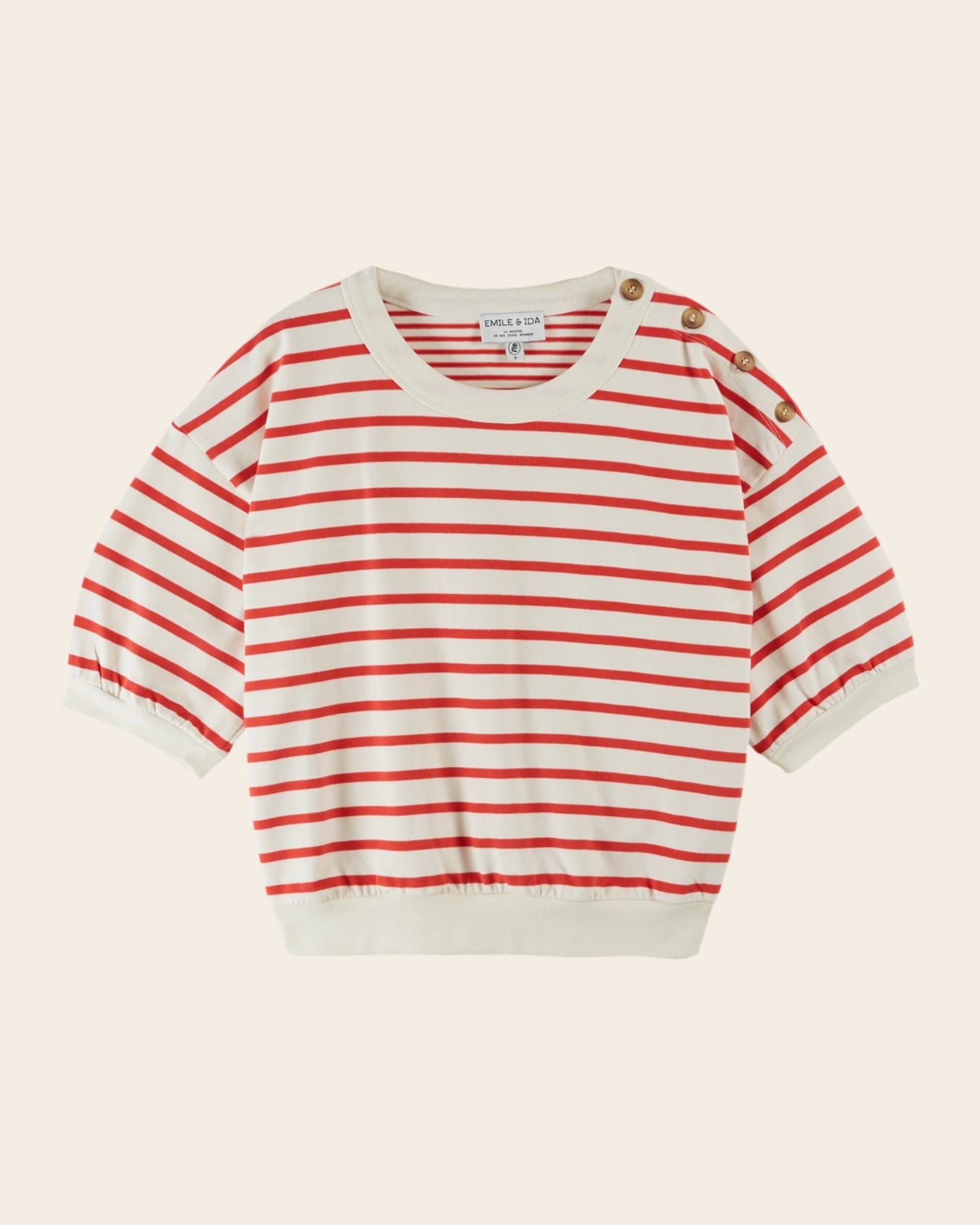 Sweat - Marinière rouge