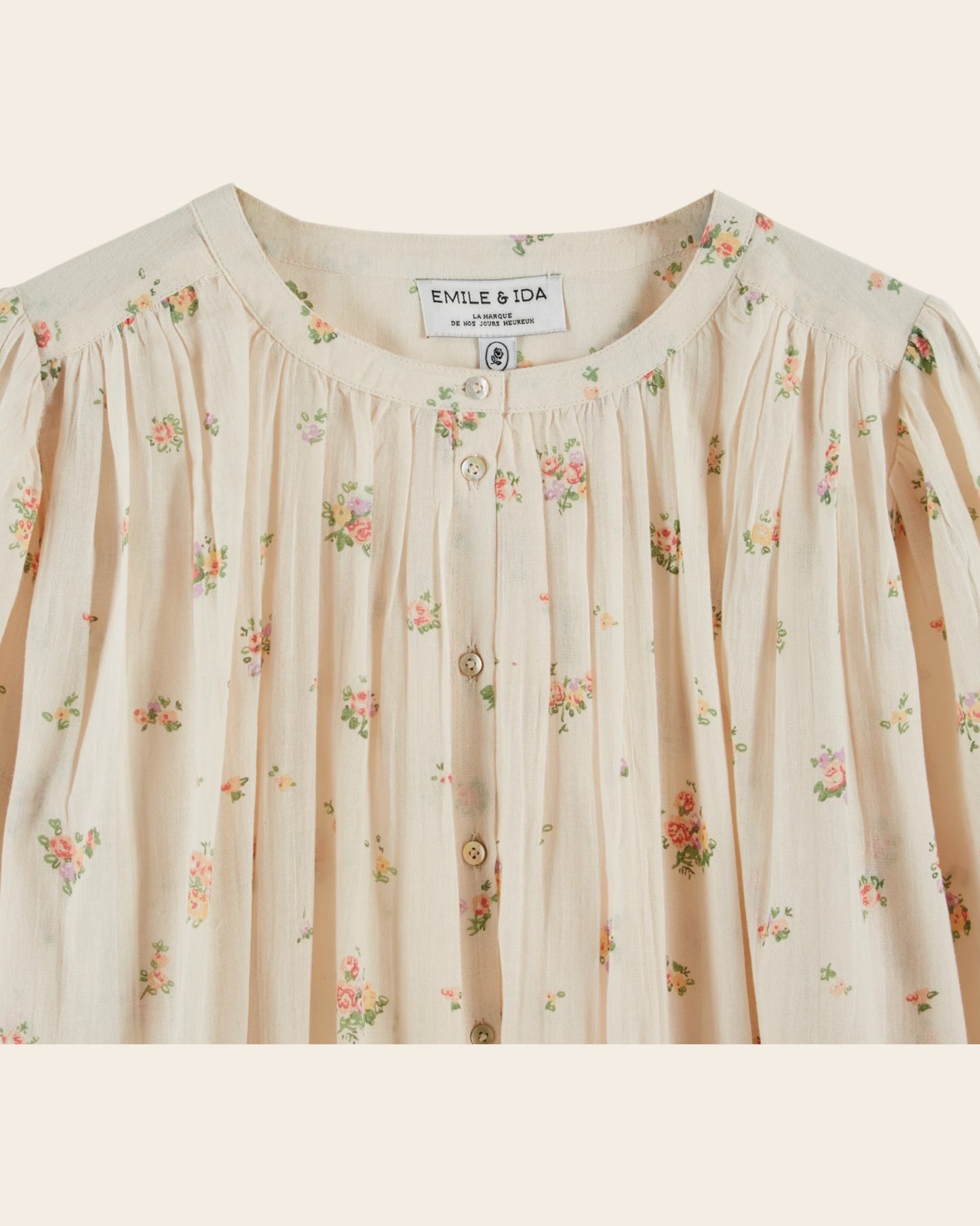 Blouse - Fleurie crème