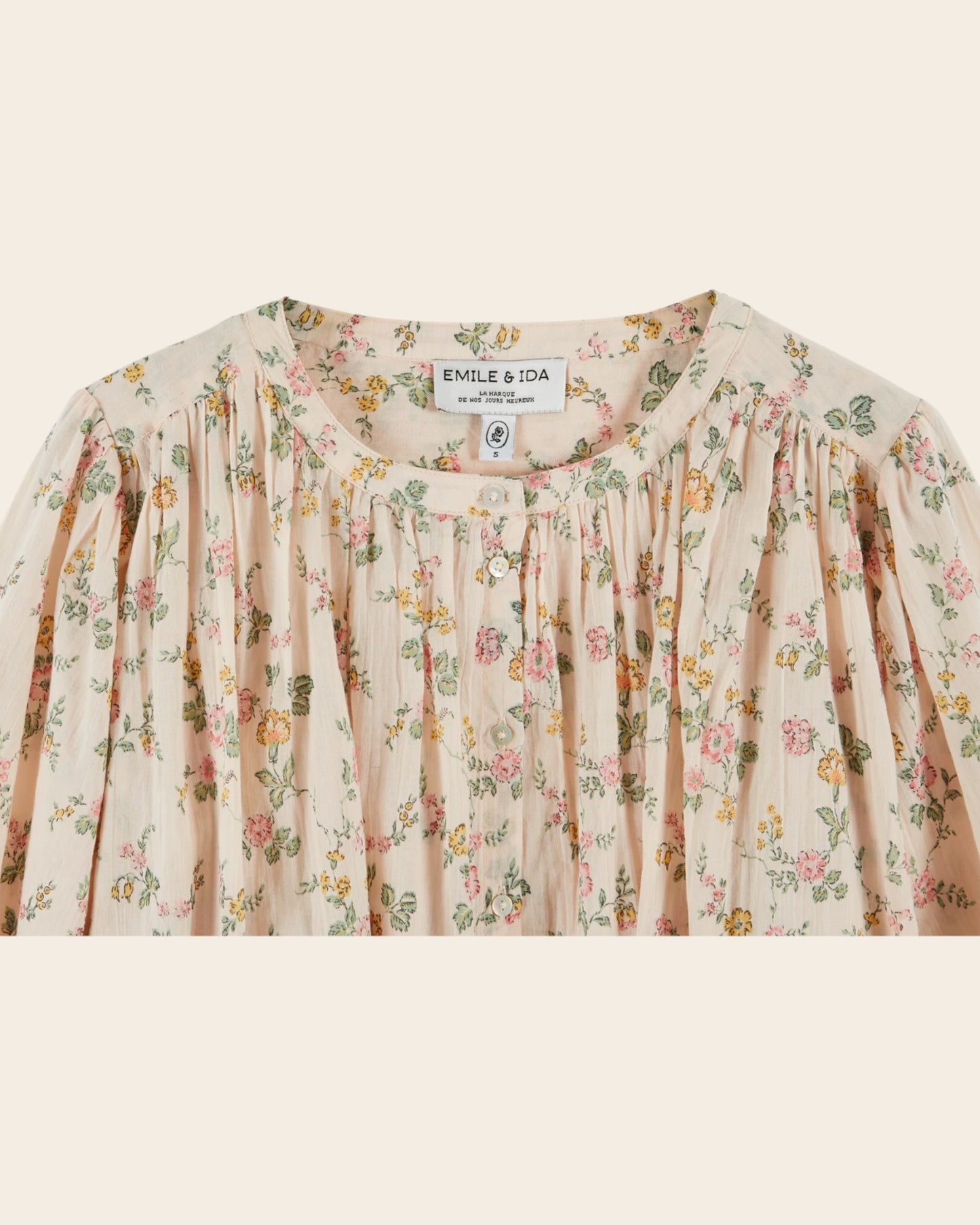 Blouse - Fleuri rosier