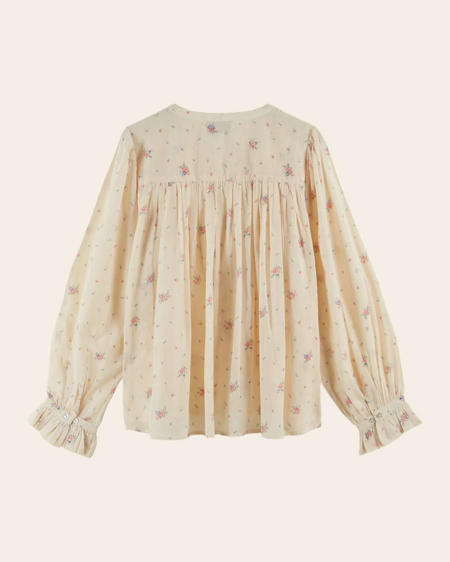 Blouse - Fleurie vintage crème