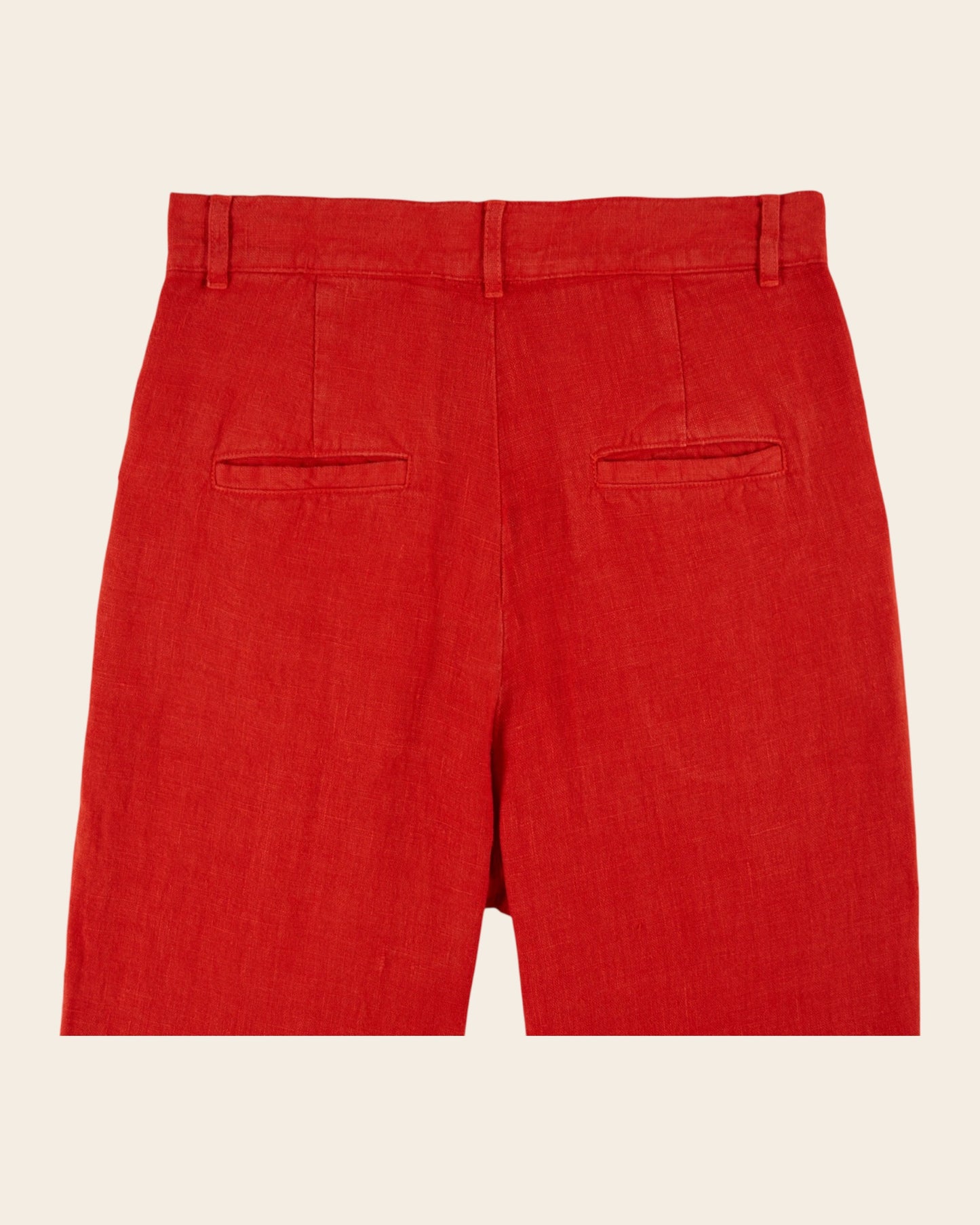 Pantalon - Lin rouge