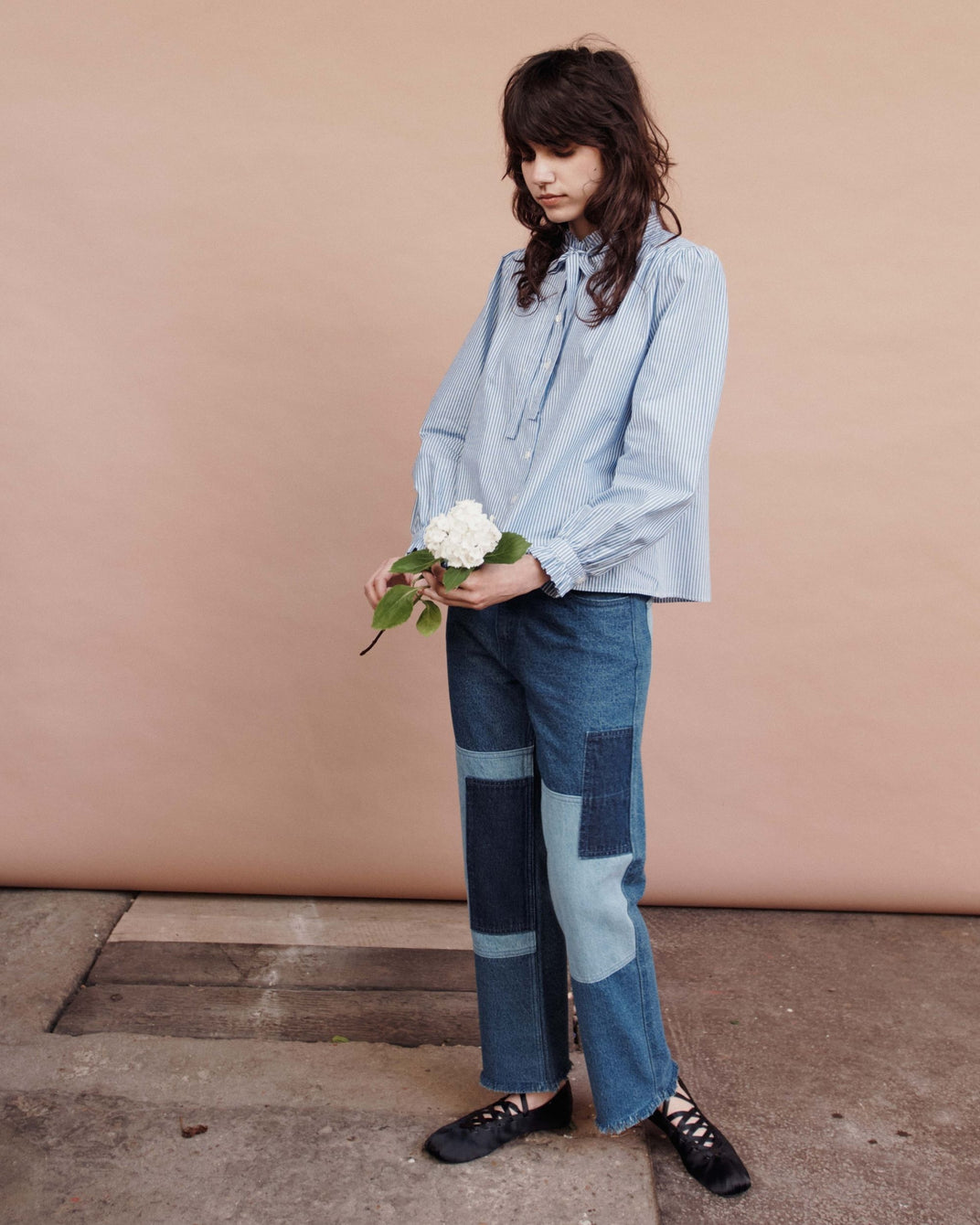 Jean - Patchwork bleu