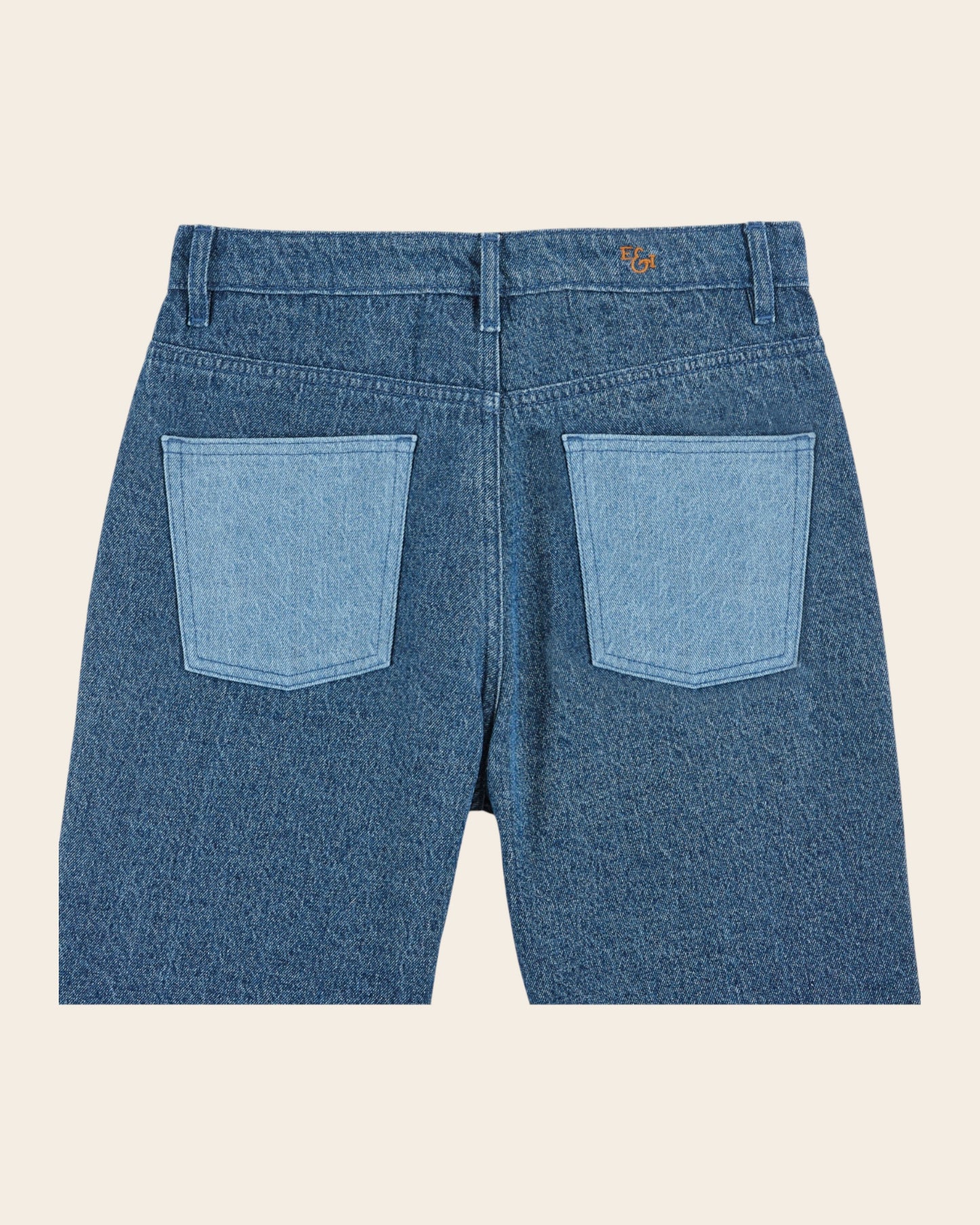 Jean - Patchwork bleu