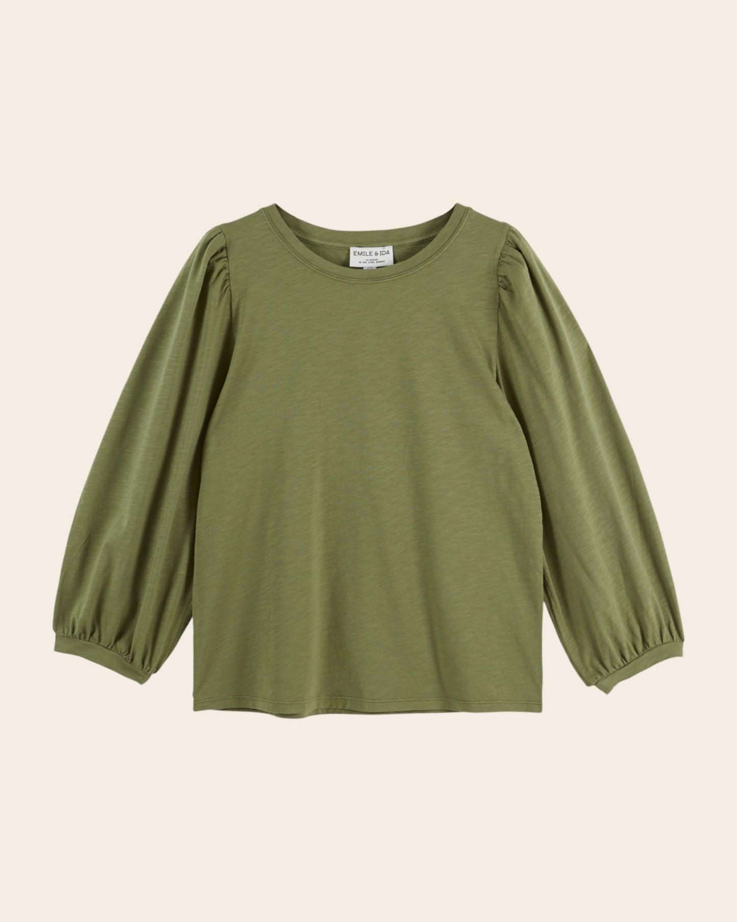 T-shirt - Manches ballons vert